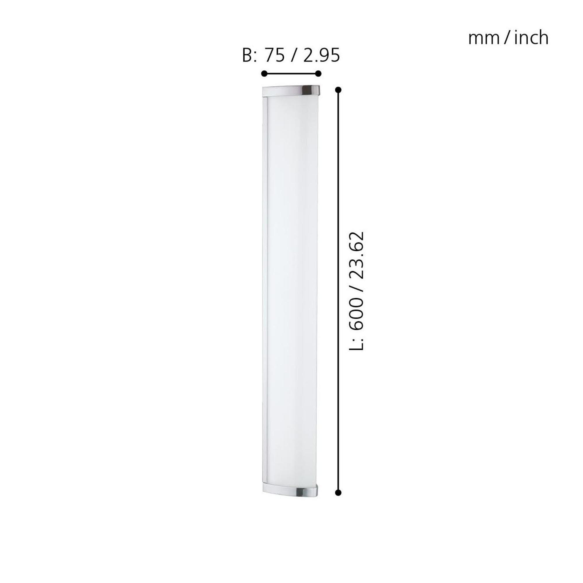 Plafonnier LED GITA 2 argenté L60cm