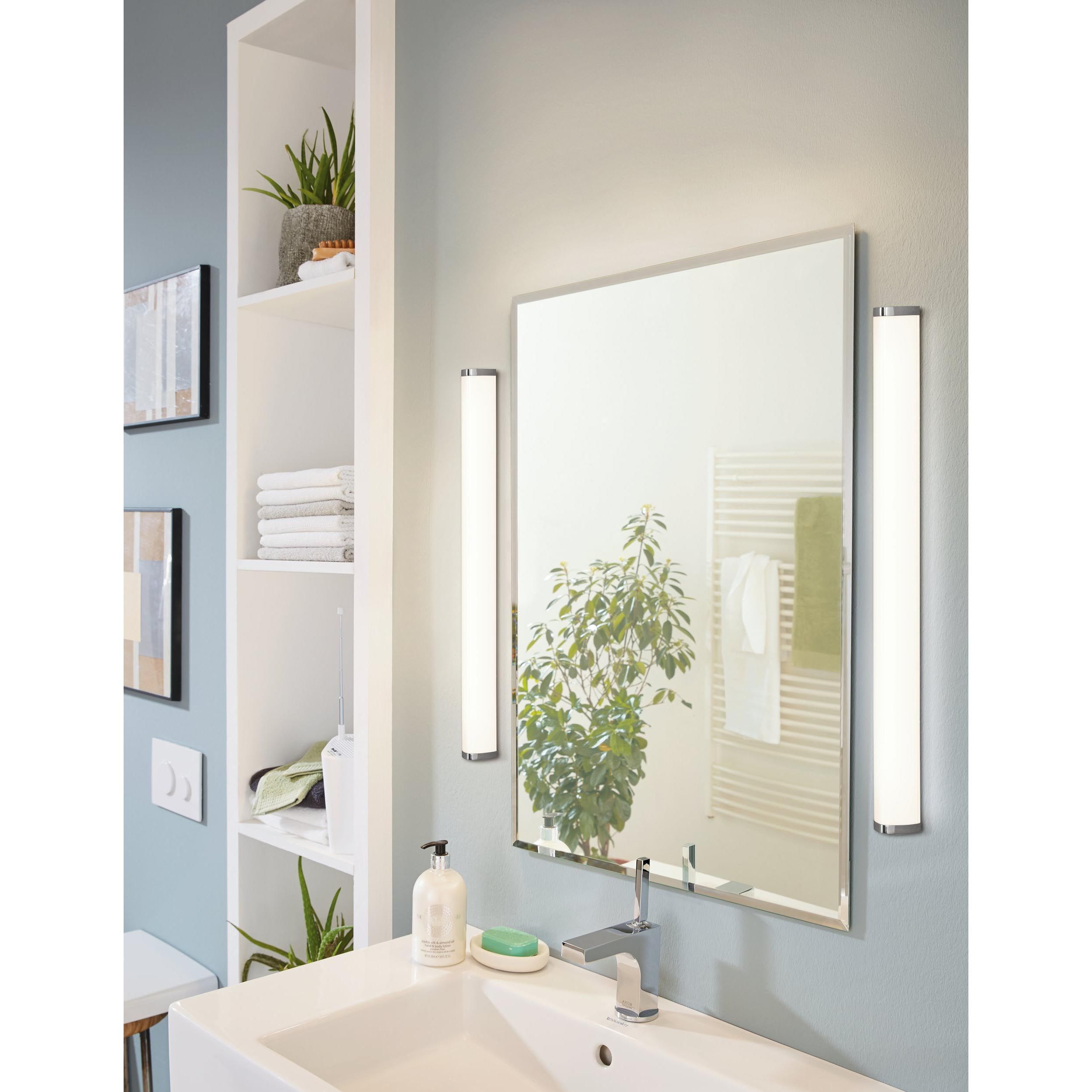 Plafonnier LED GITA 2 argenté L90cm
