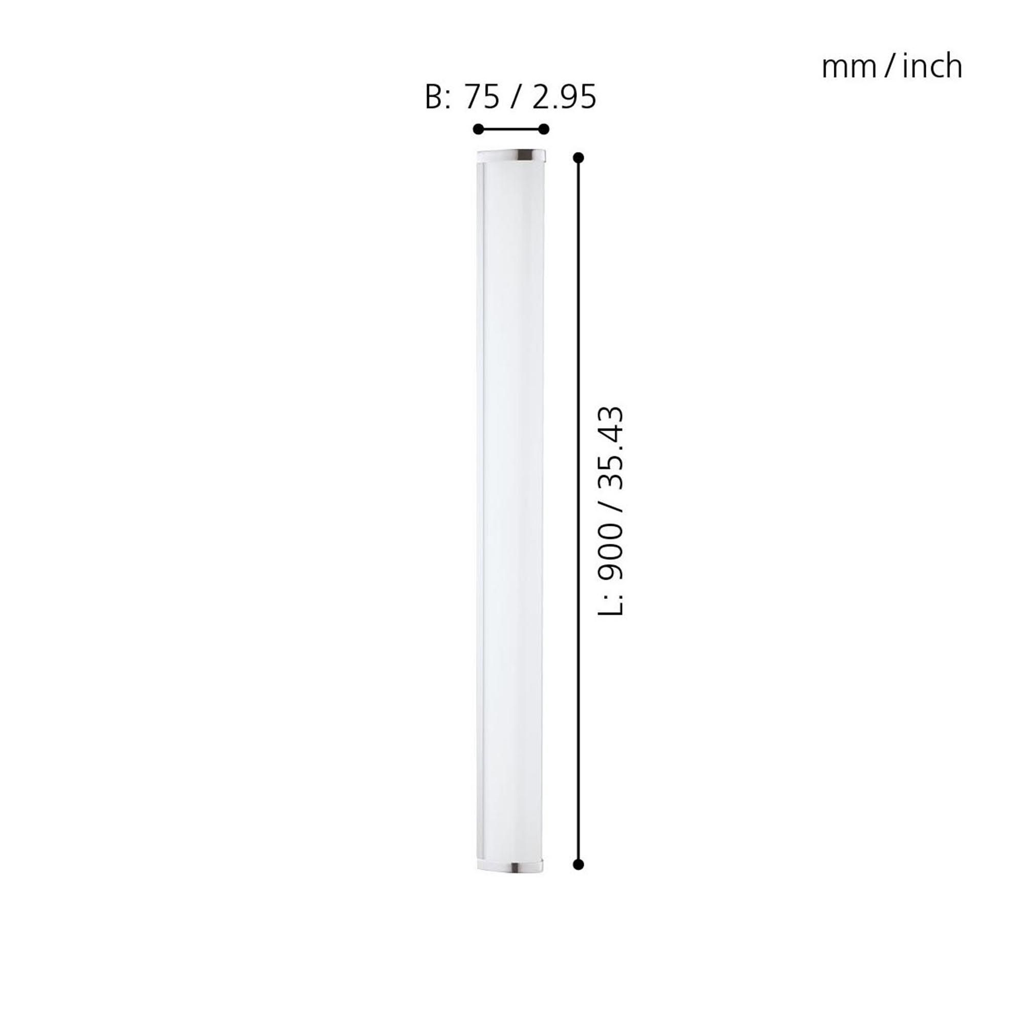 Plafonnier LED GITA 2 argenté L90cm