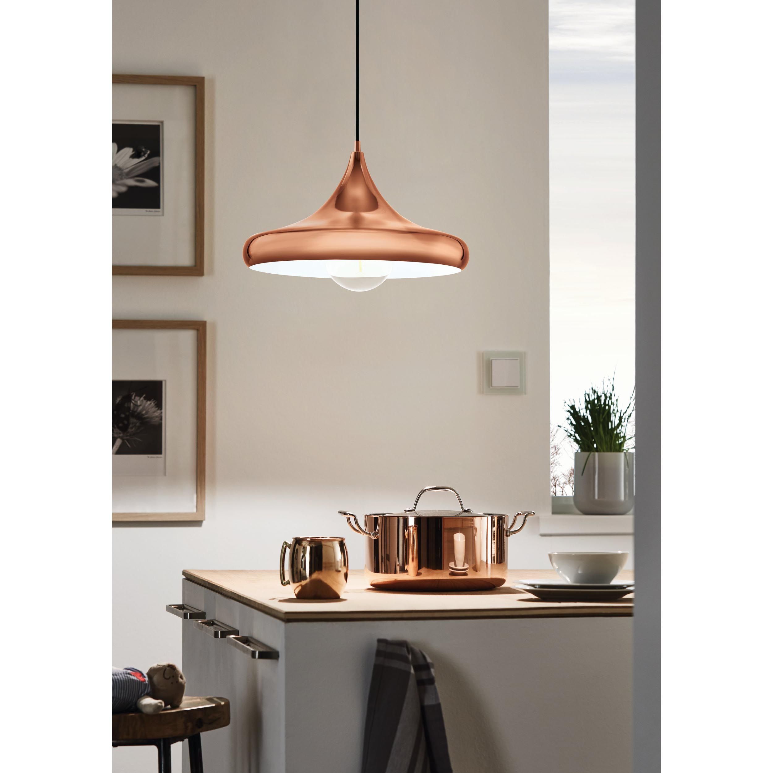 Suspension métal cuivre CORETTO 2 E27 1X60W