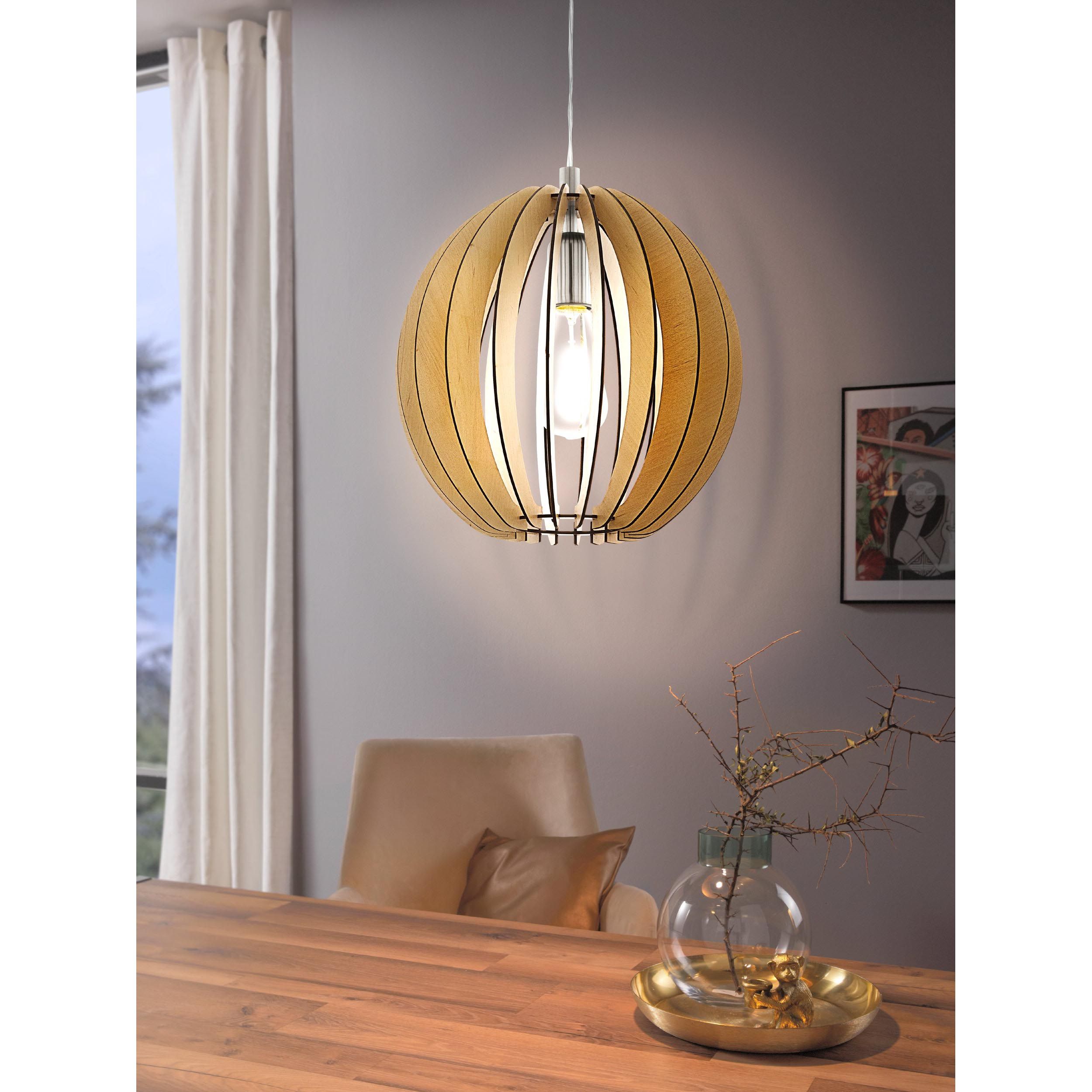 Suspension COSSANO bois/naturel Ø30cm