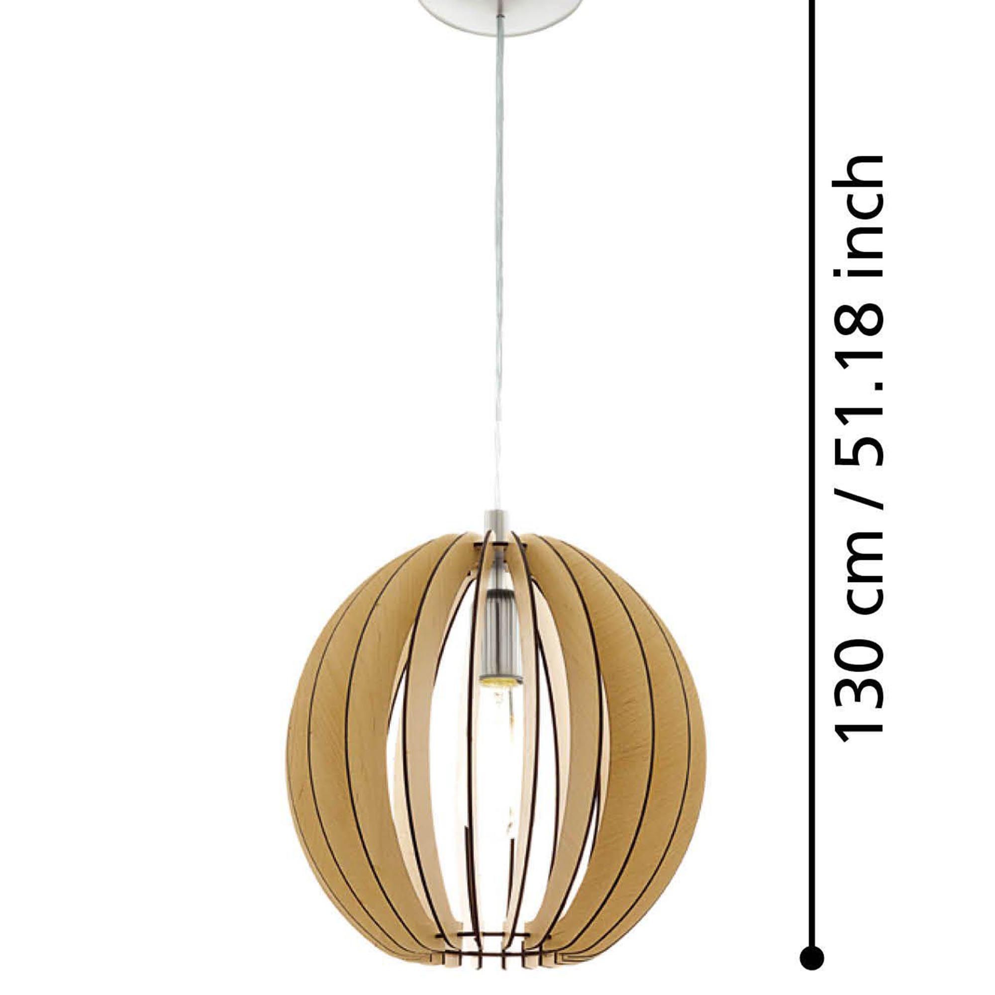 Suspension COSSANO bois/naturel Ø30cm
