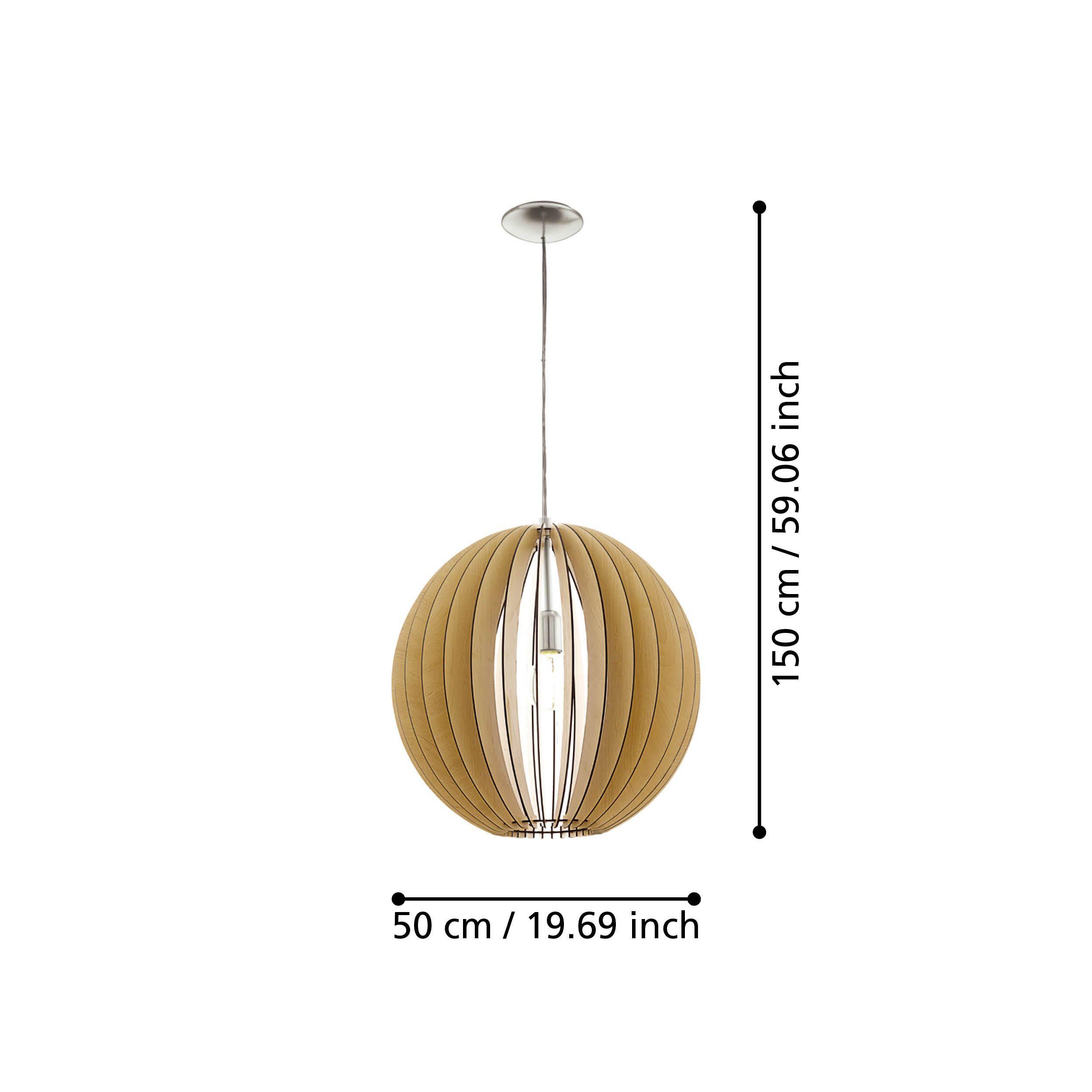 Suspenion MOGANO bois/naturel Ø50cm