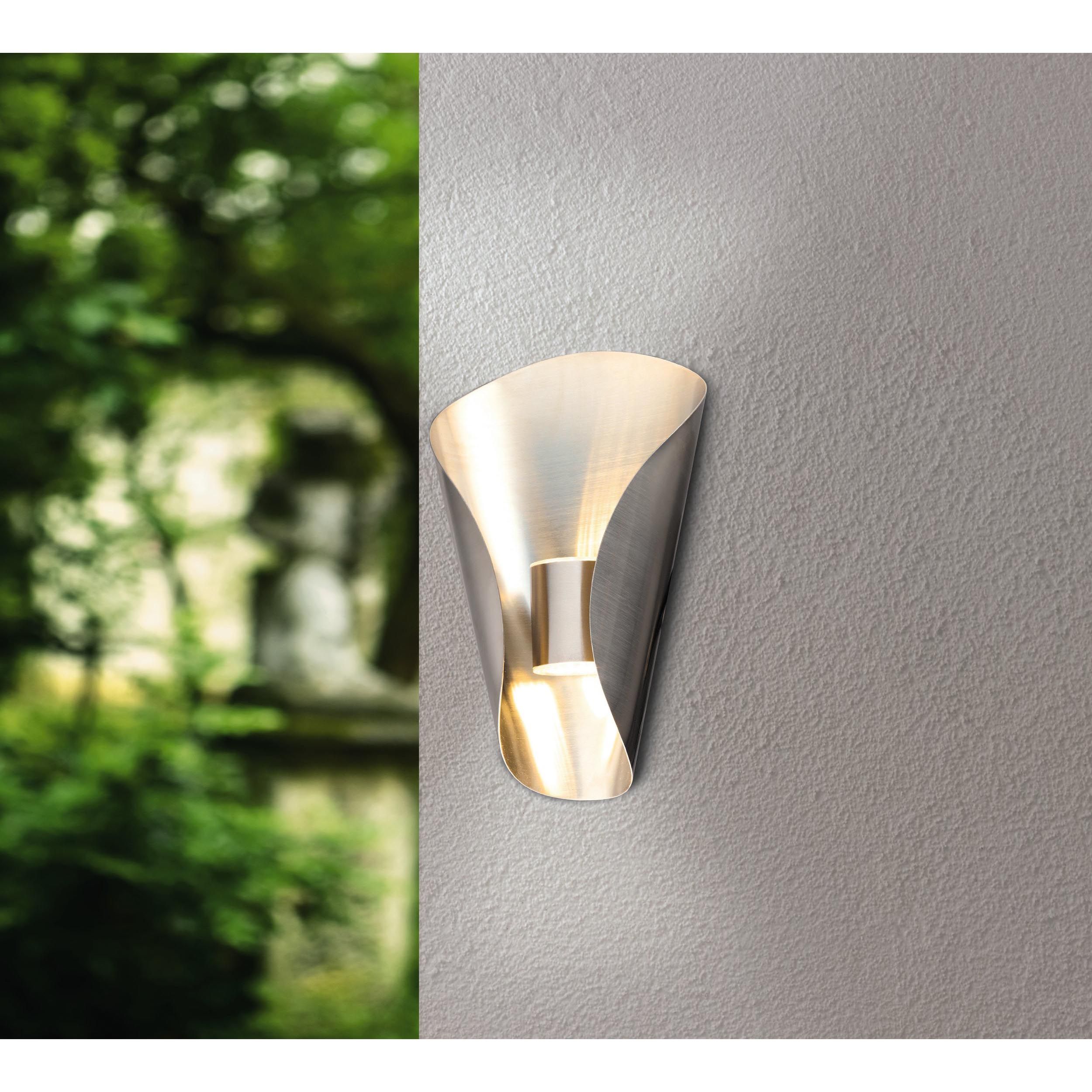 Applique extérieure LED BOSARO gris H27cm