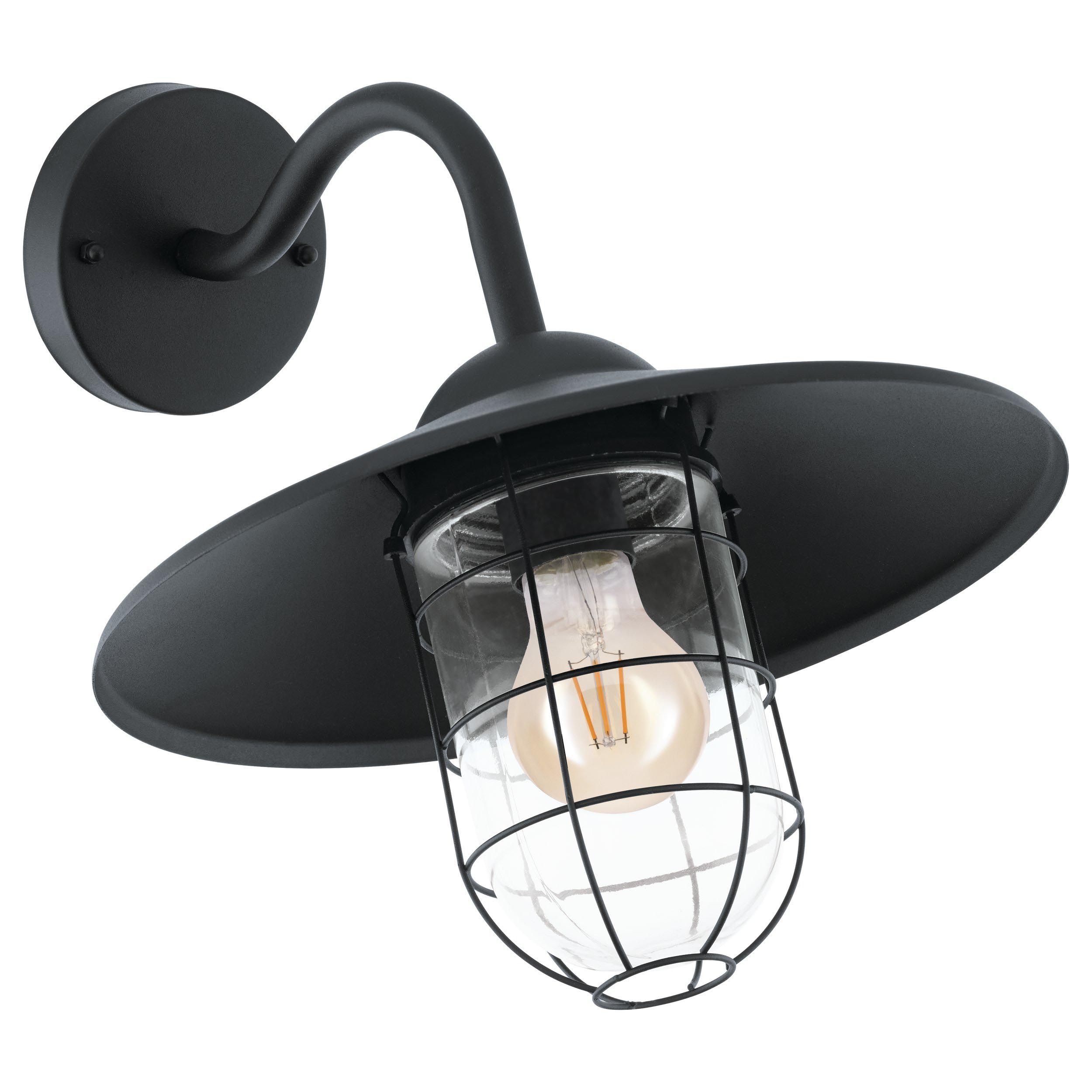 Applique extérieure MELGOA noir H25cm