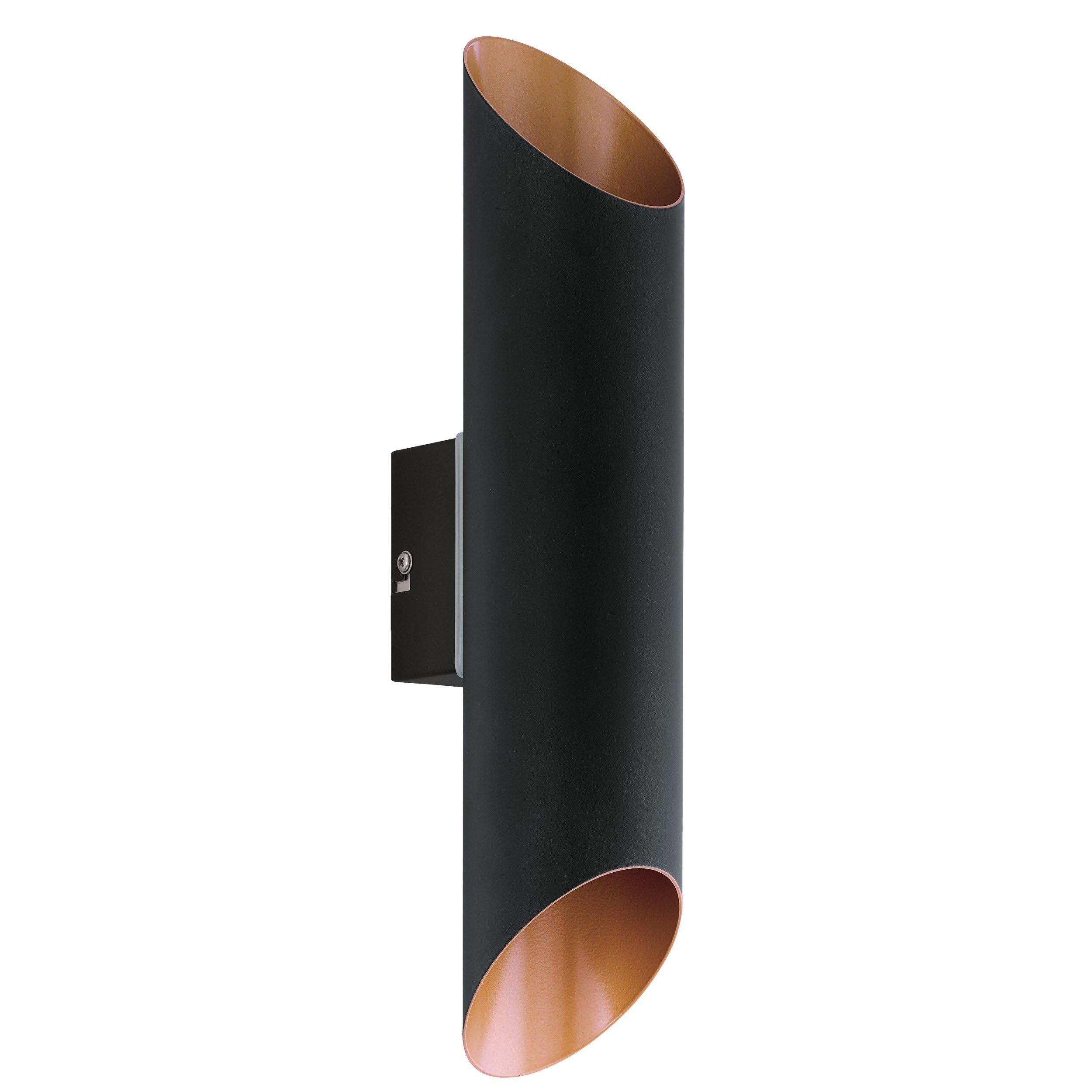 Applique LED AGOLADA noir H36cm