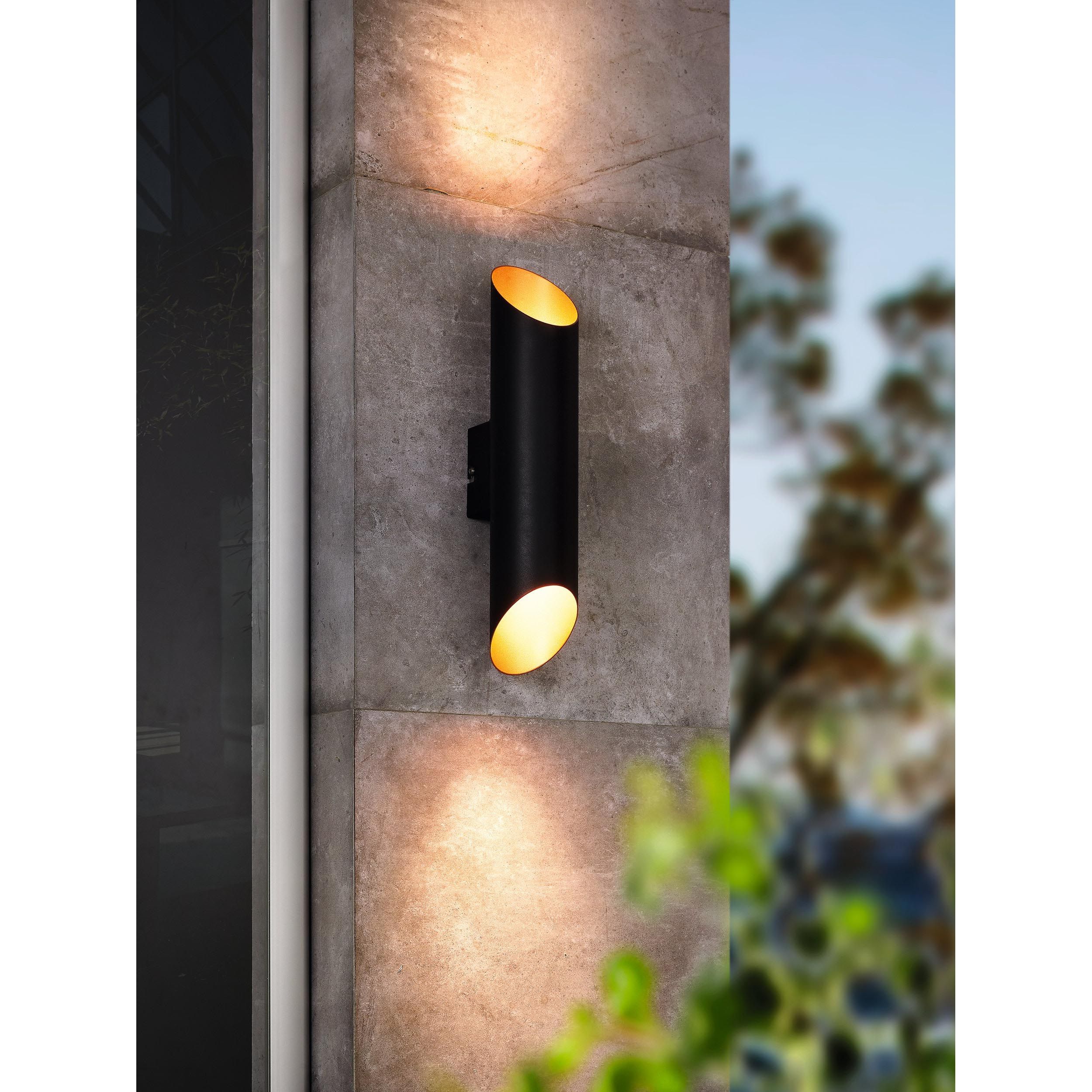 Applique LED AGOLADA noir H36cm