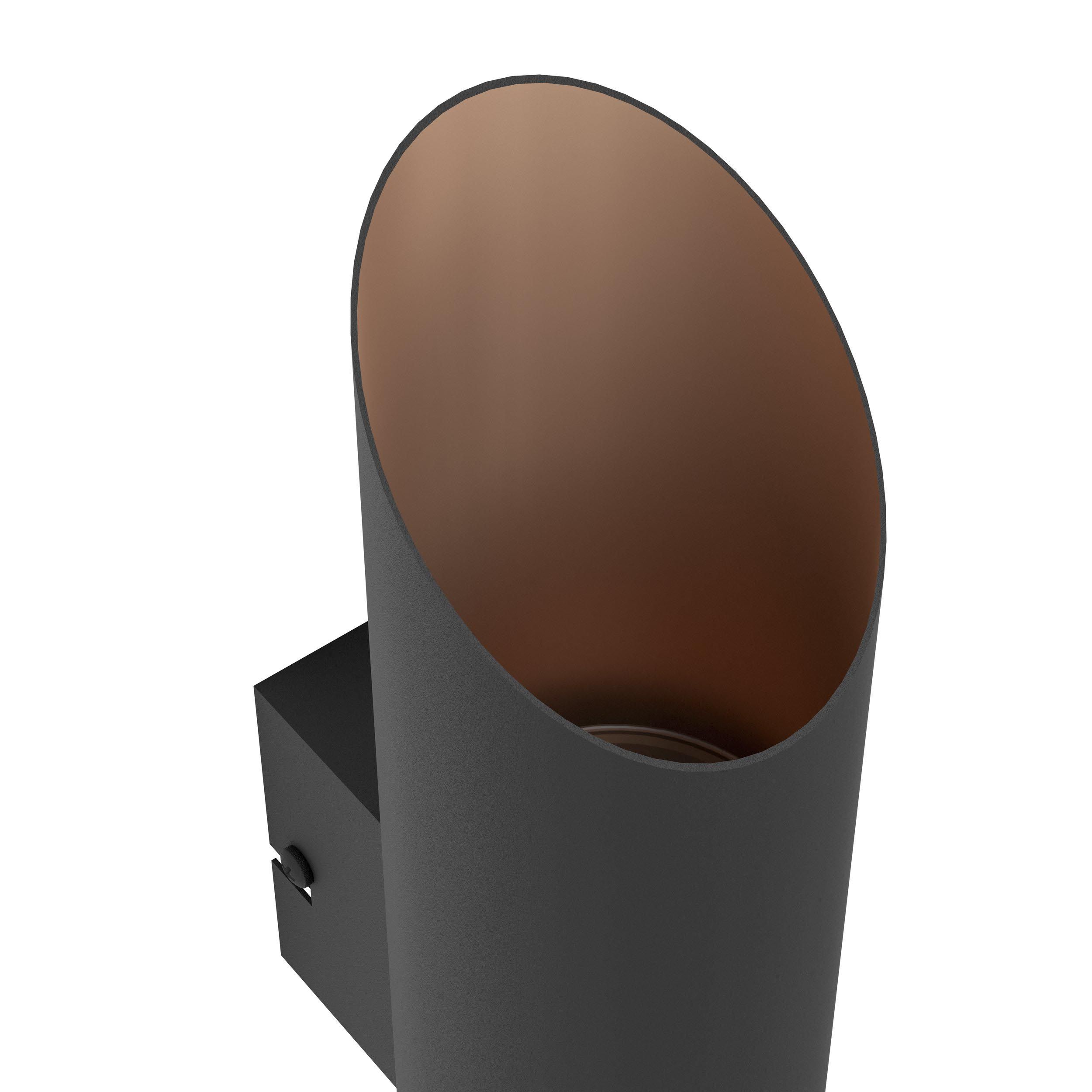 Applique LED AGOLADA noir H36cm