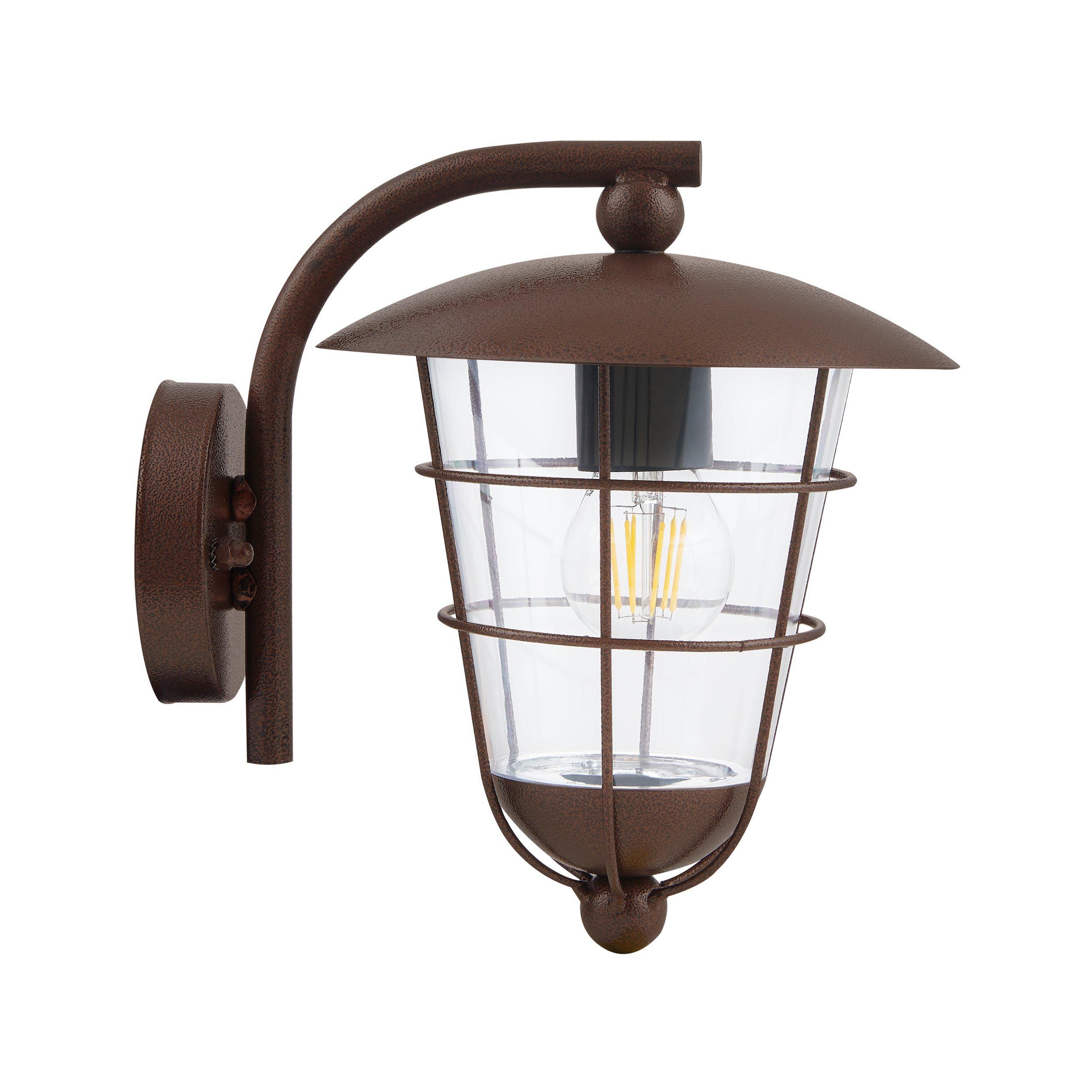 Applique extérieure PULFERO marron L22cm