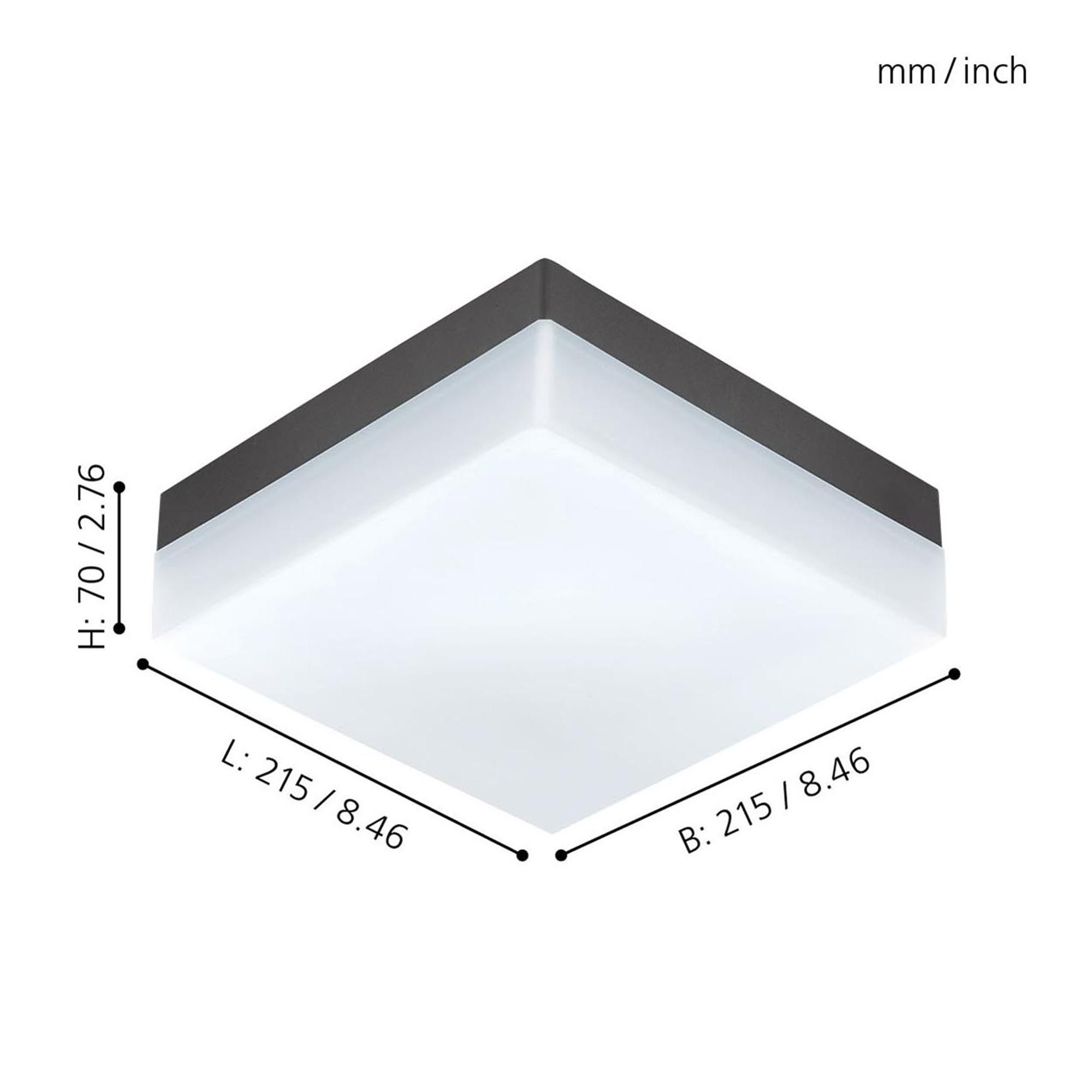 Applique extérieure LED SONELLA anthracite H21,5cm