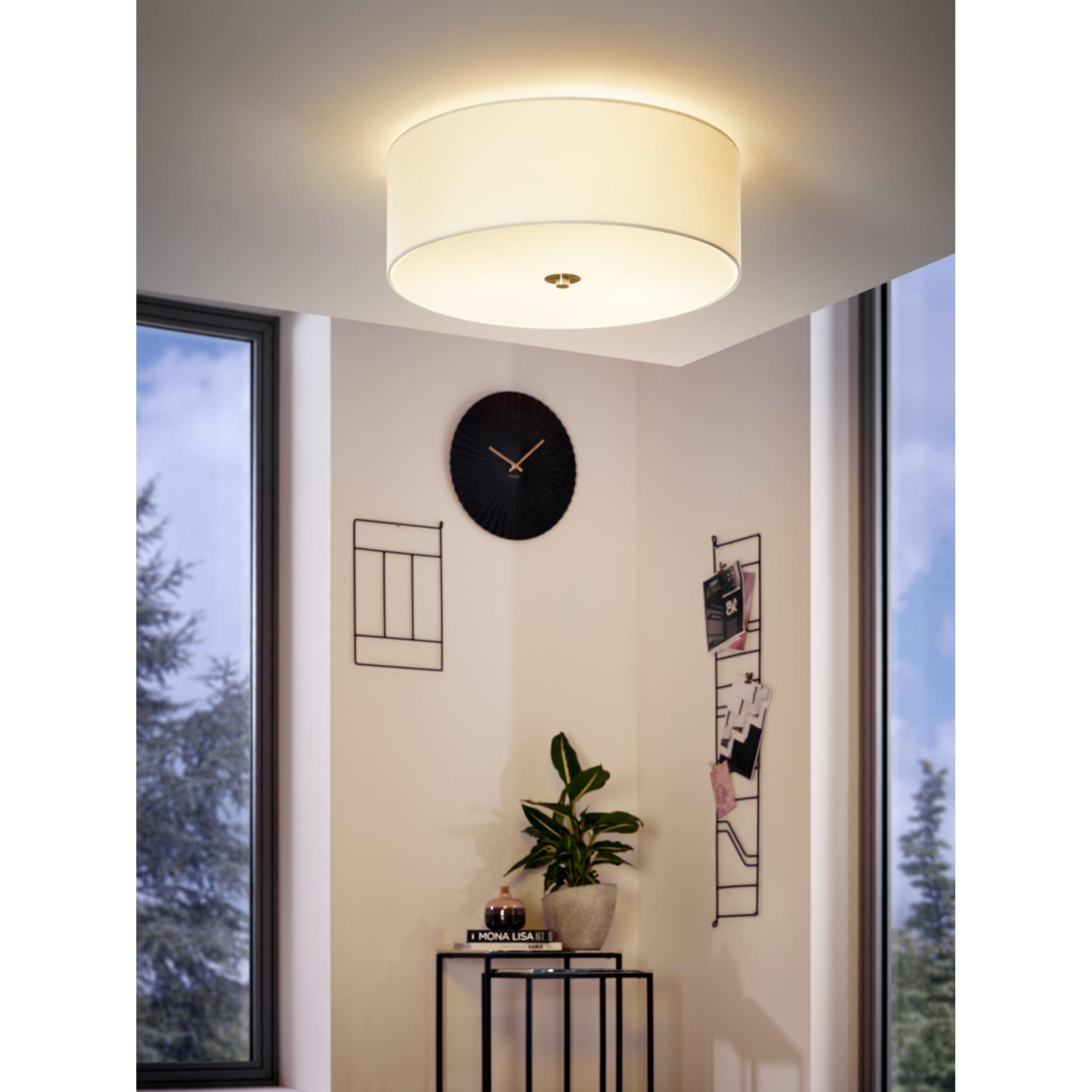 Plafonnier PASTERI blanc Ø47,5cm
