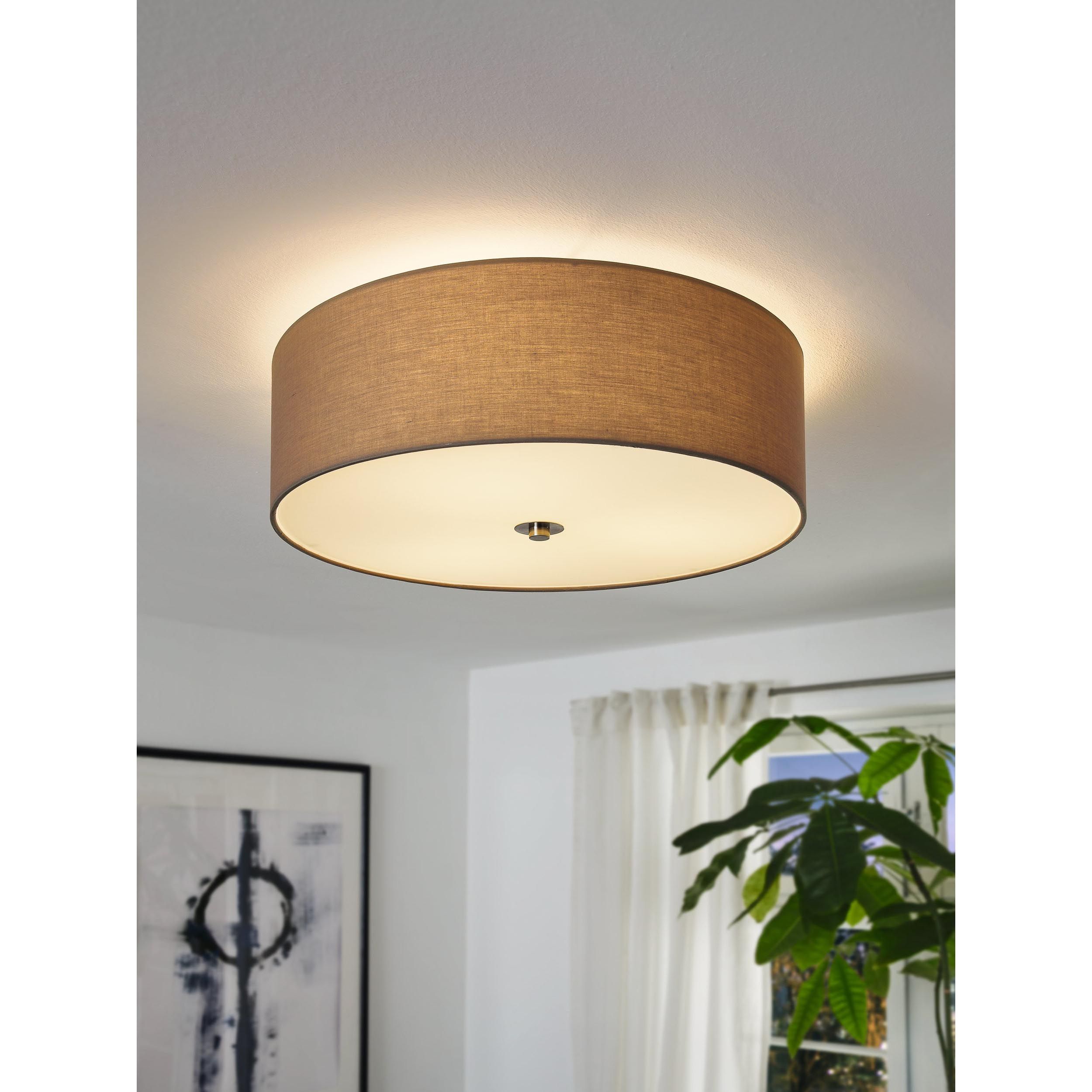 Plafonnier PASTERI taupe Ø47,5cm