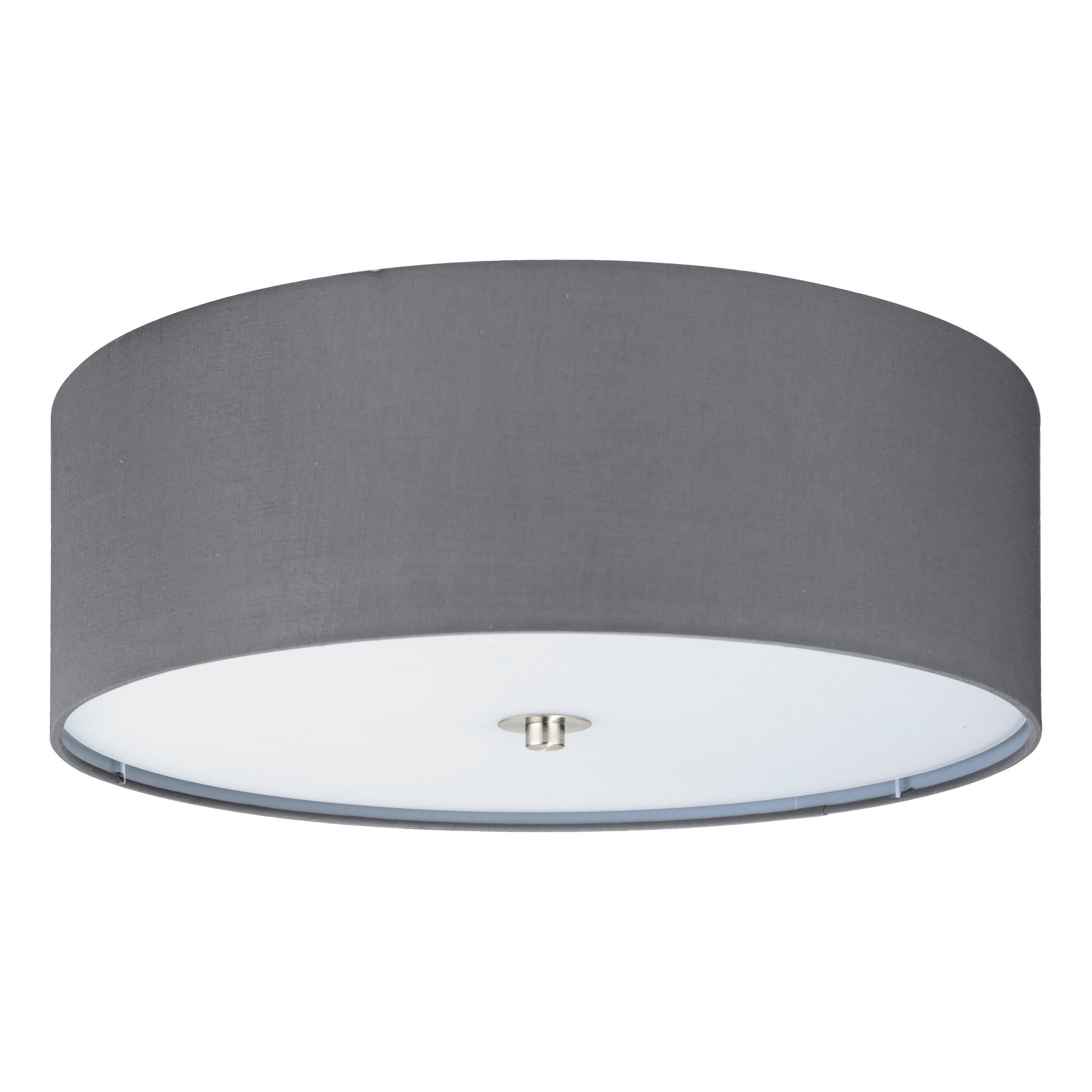Plafonnier PASTERI gris Ø47,5cm