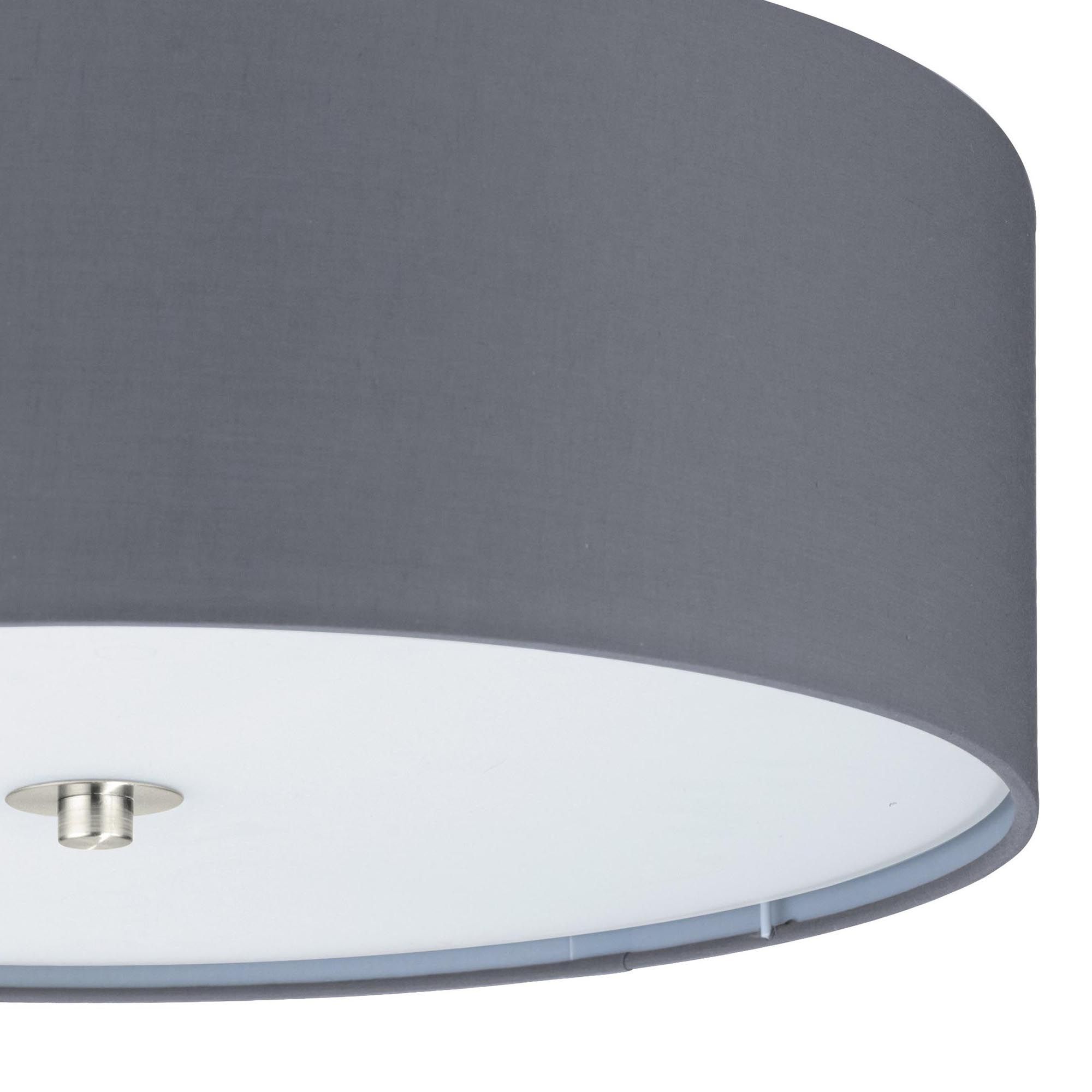 Plafonnier PASTERI gris Ø47,5cm