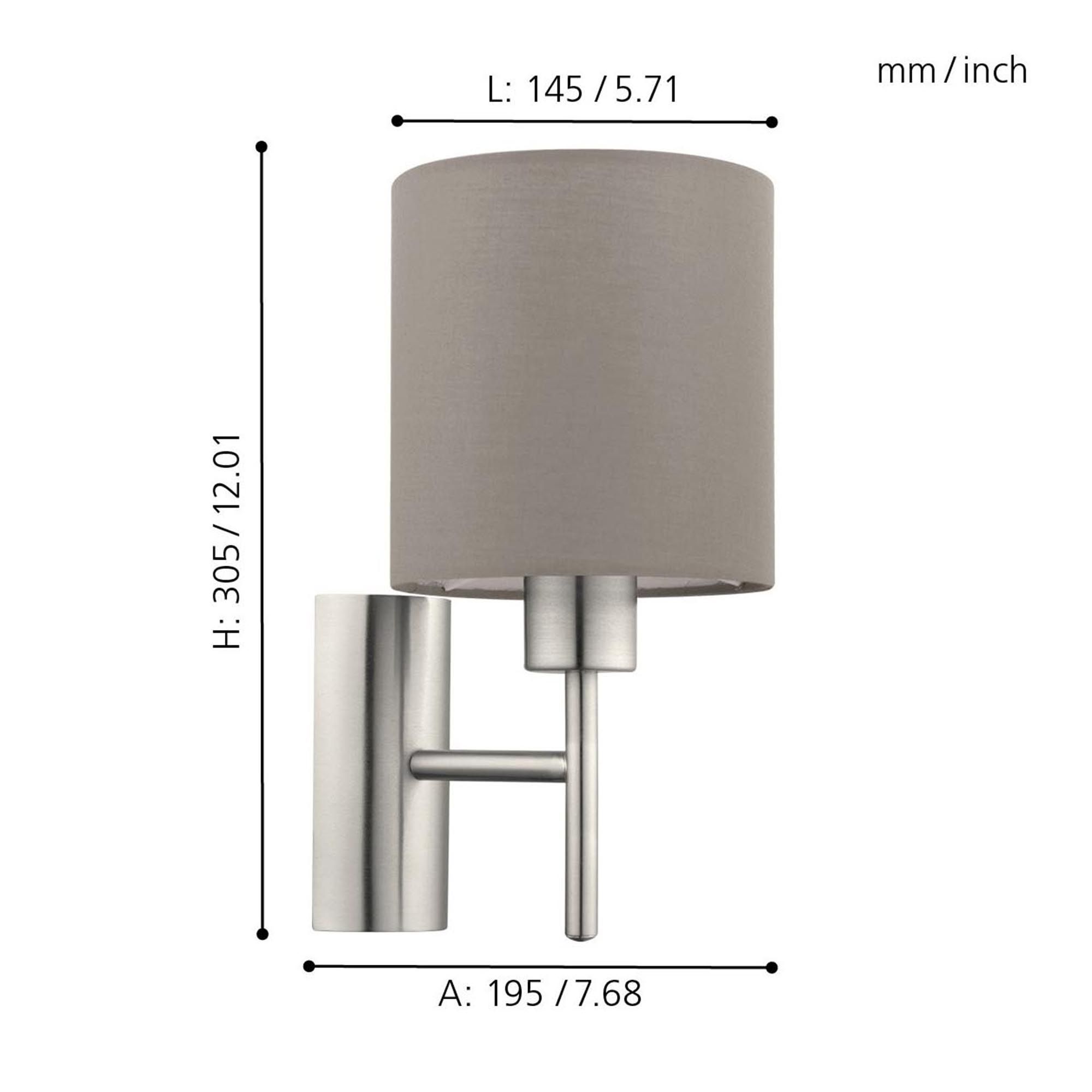 Applique PASTERI taupe H30,5cm