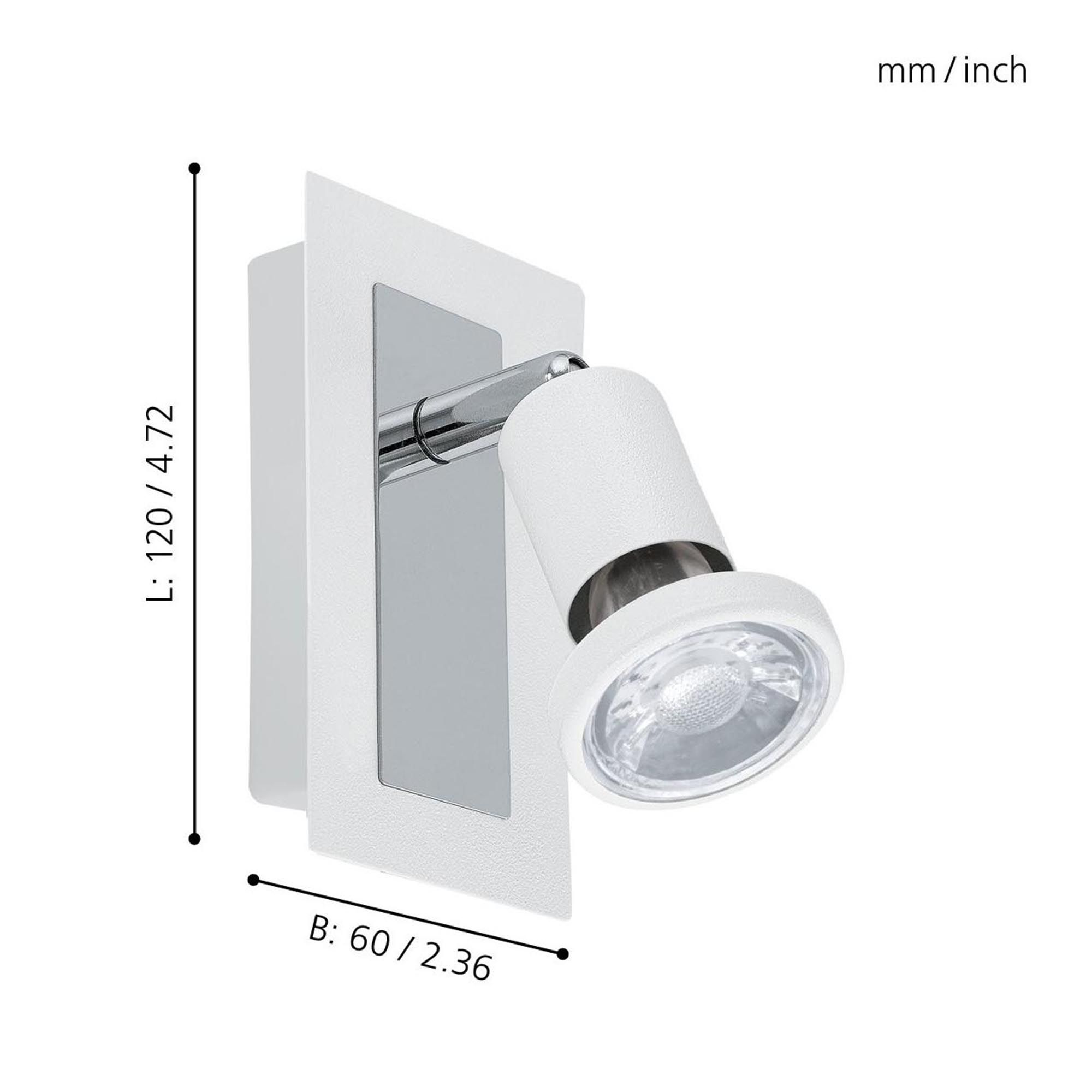 Spot SARRIA blanc L12cm