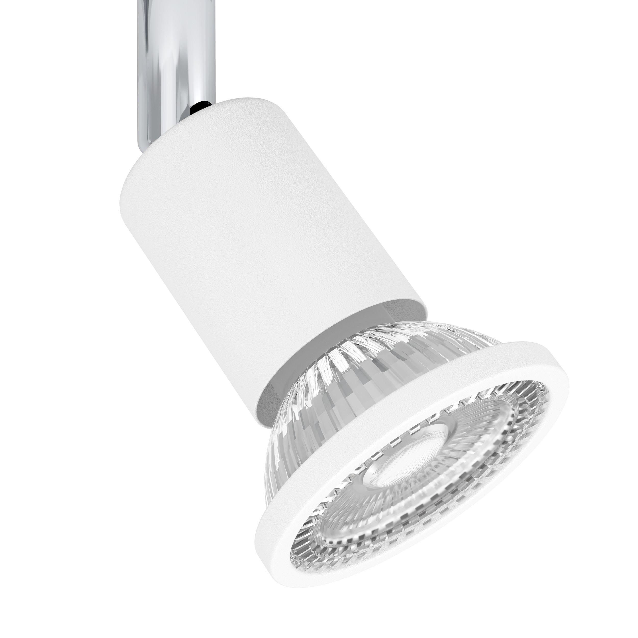 Spot de plafond réglette/plaf métal blanc SARRIA GU10 2X4,5W