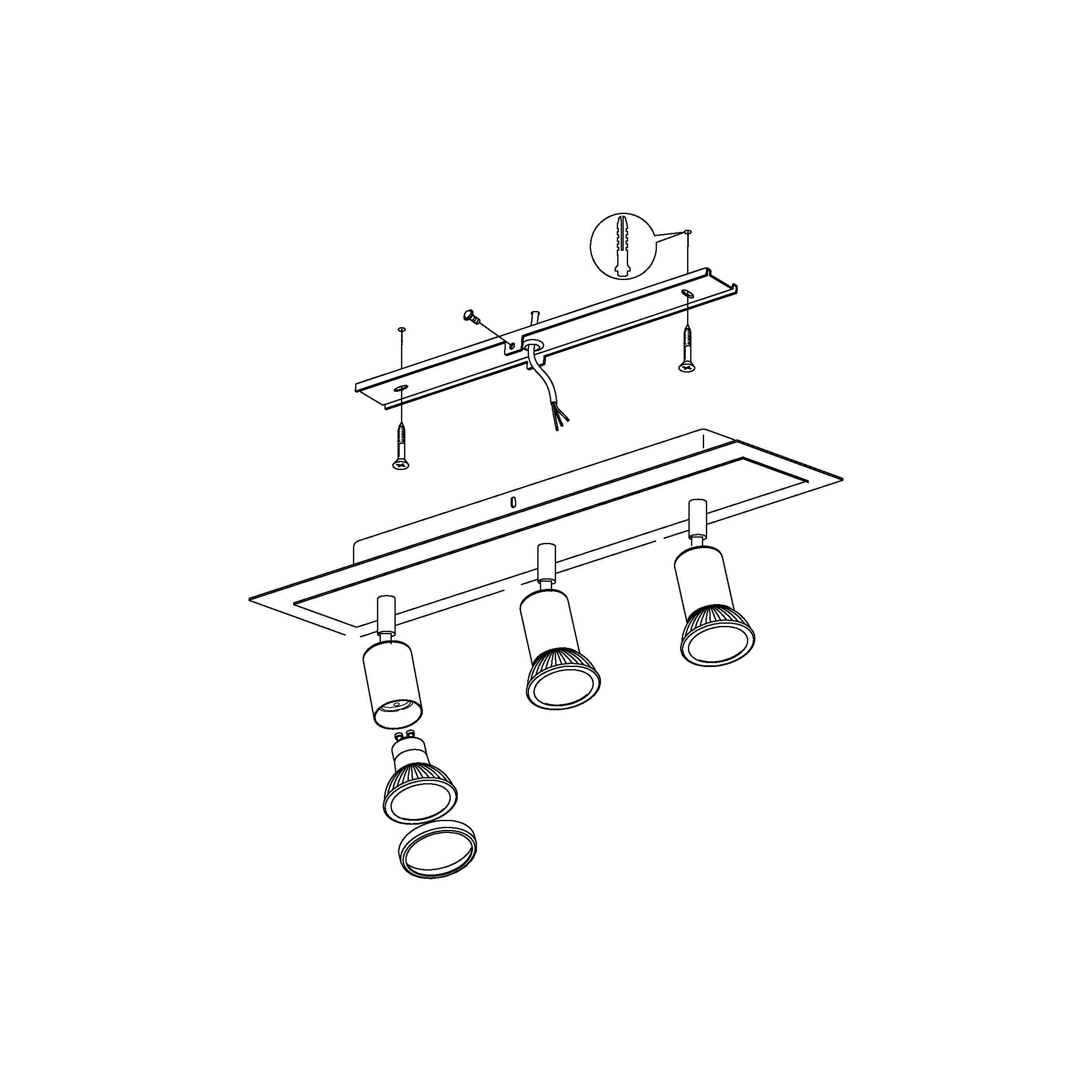 Réglette SARRIA blanc L46cm