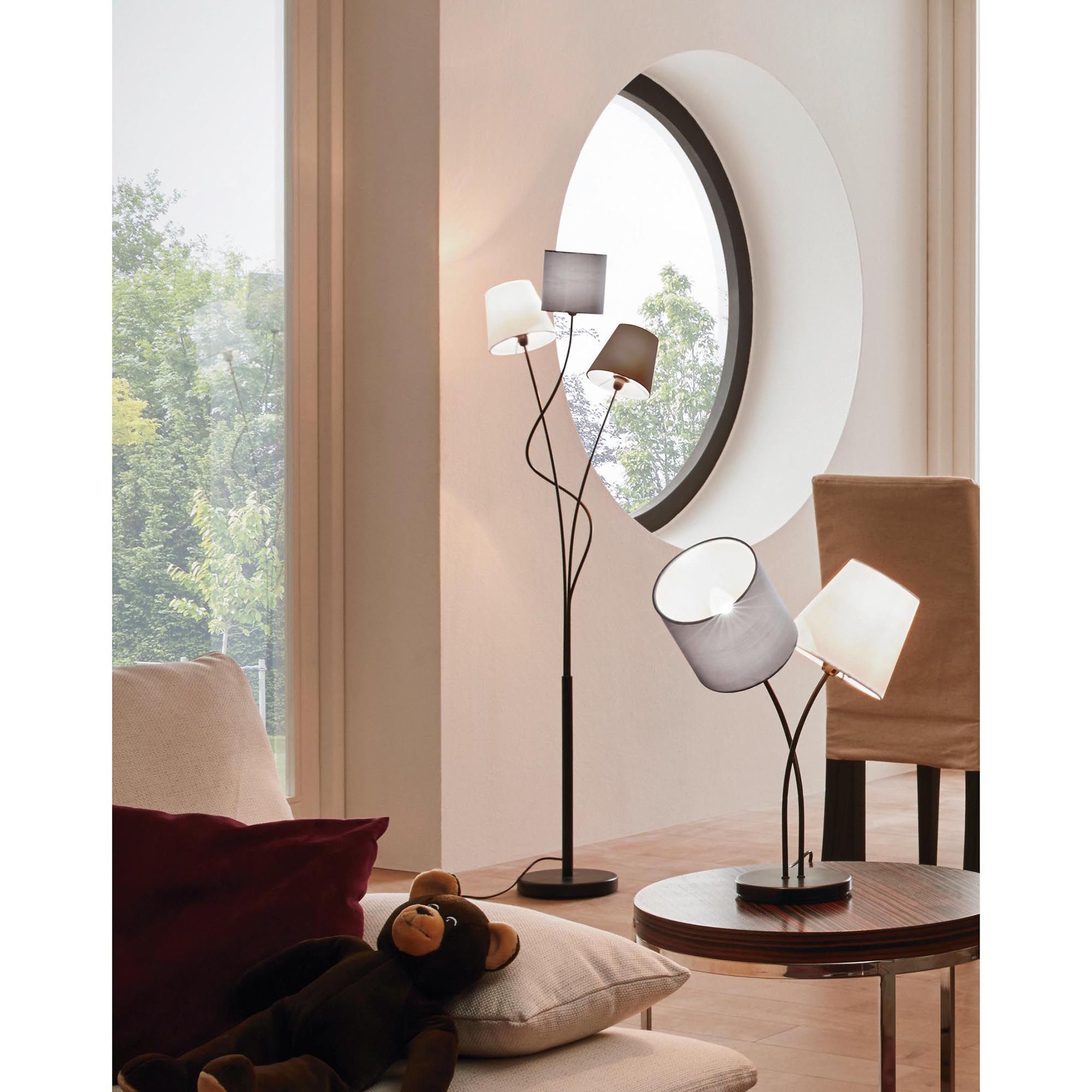 Lampadaire MARONDA noir H152cm