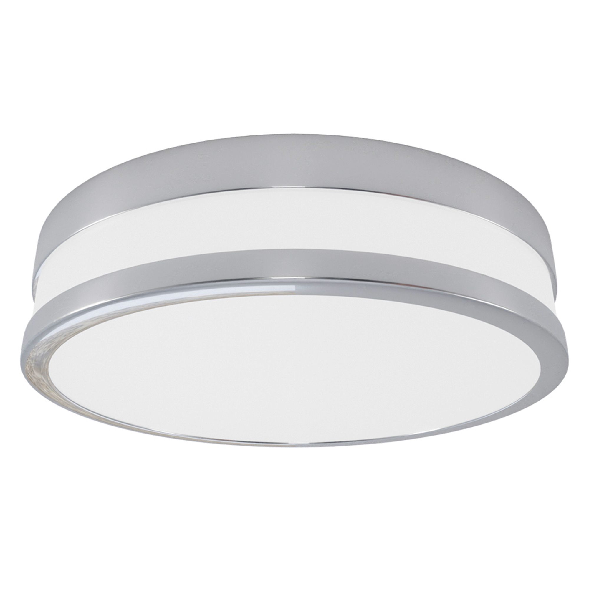Plafonnier LED PALERMO argenté Ø22,5cm