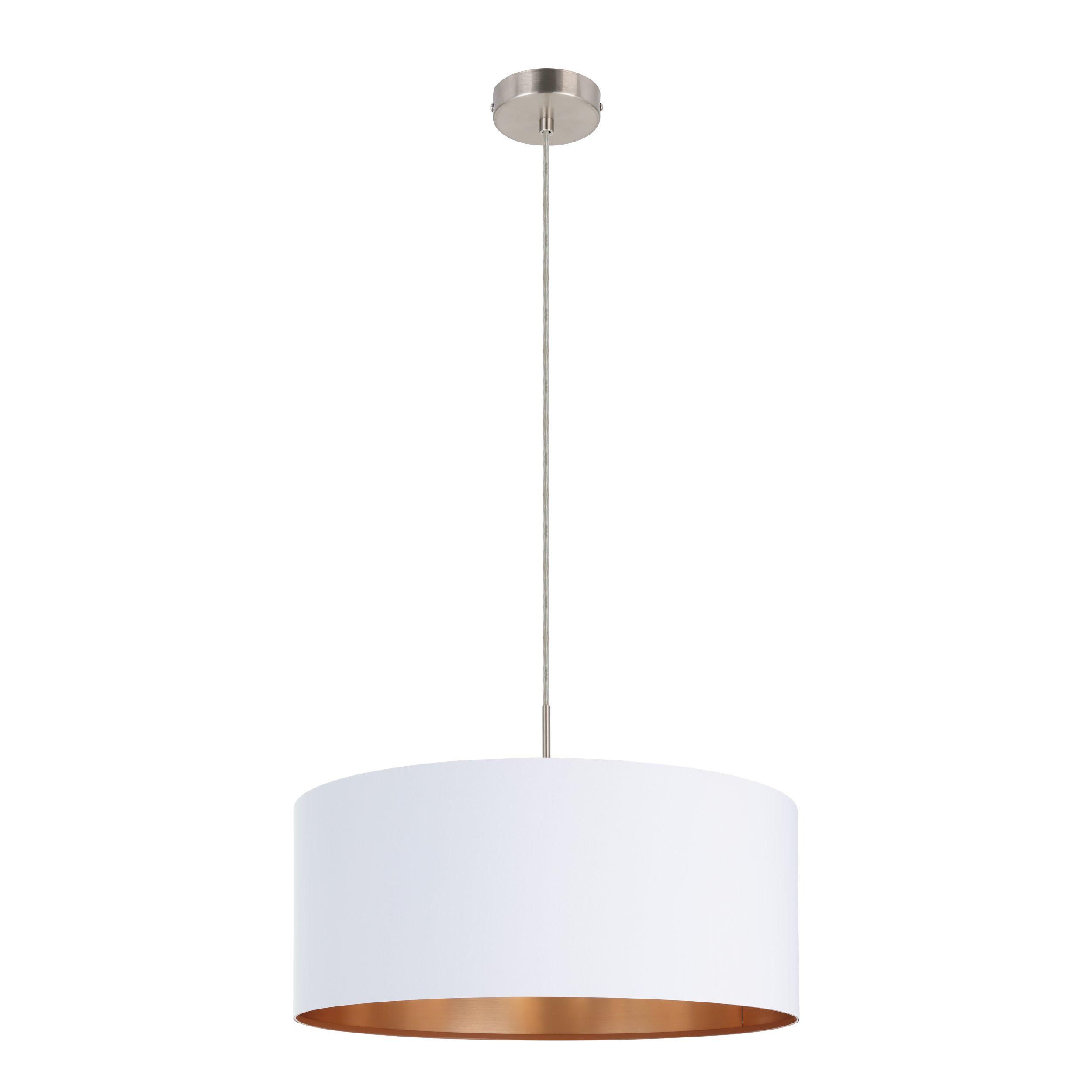 Suspension PASTERI blanc/cuivre Ø53cm