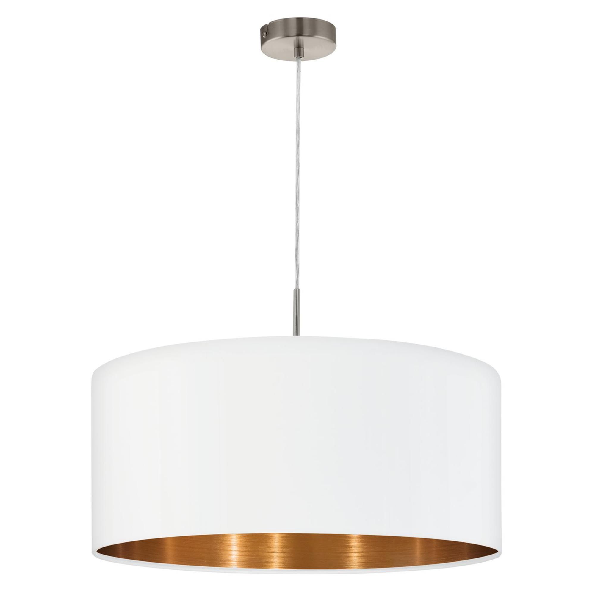 Suspension PASTERI blanc/cuivre Ø53cm