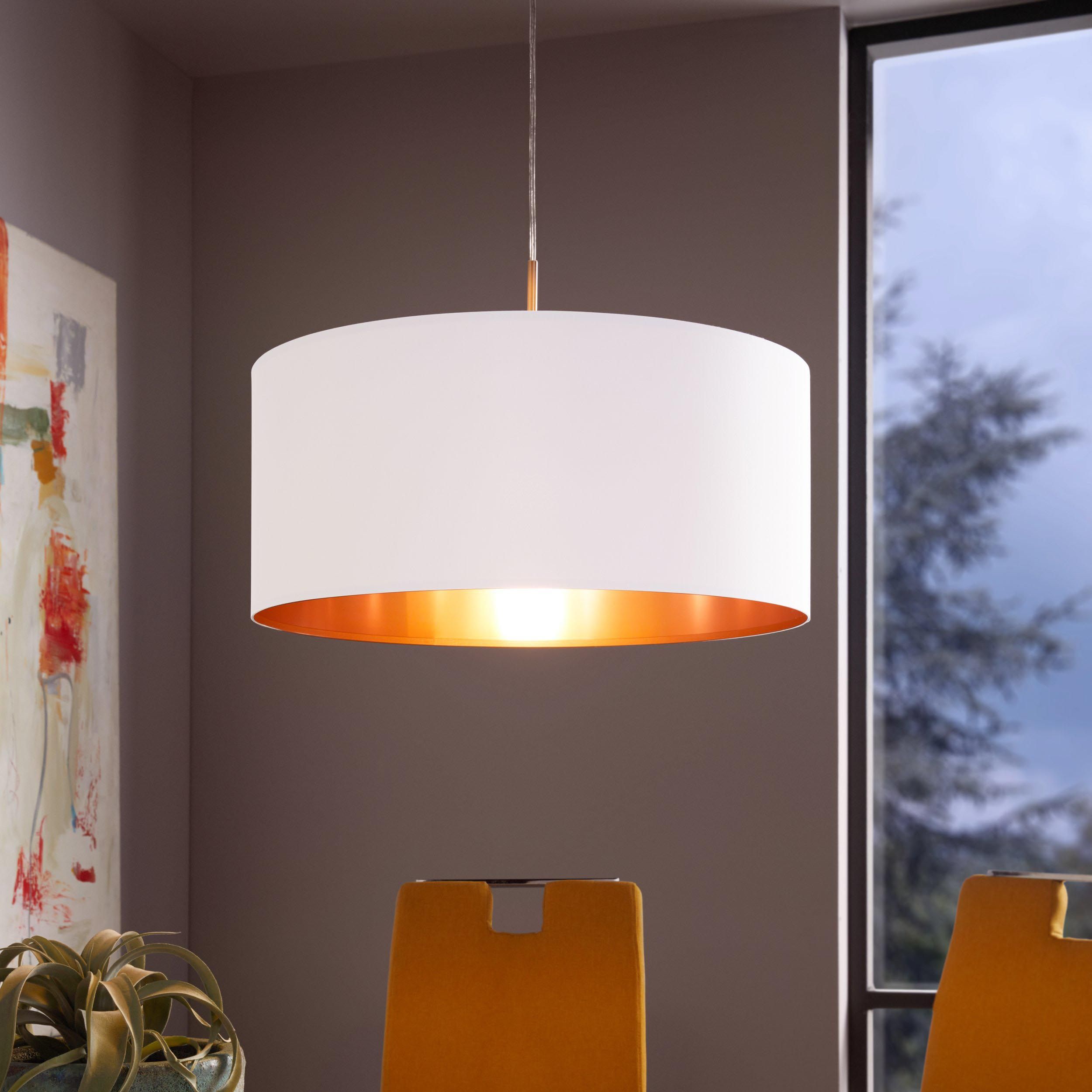 Suspension PASTERI blanc/cuivre Ø53cm
