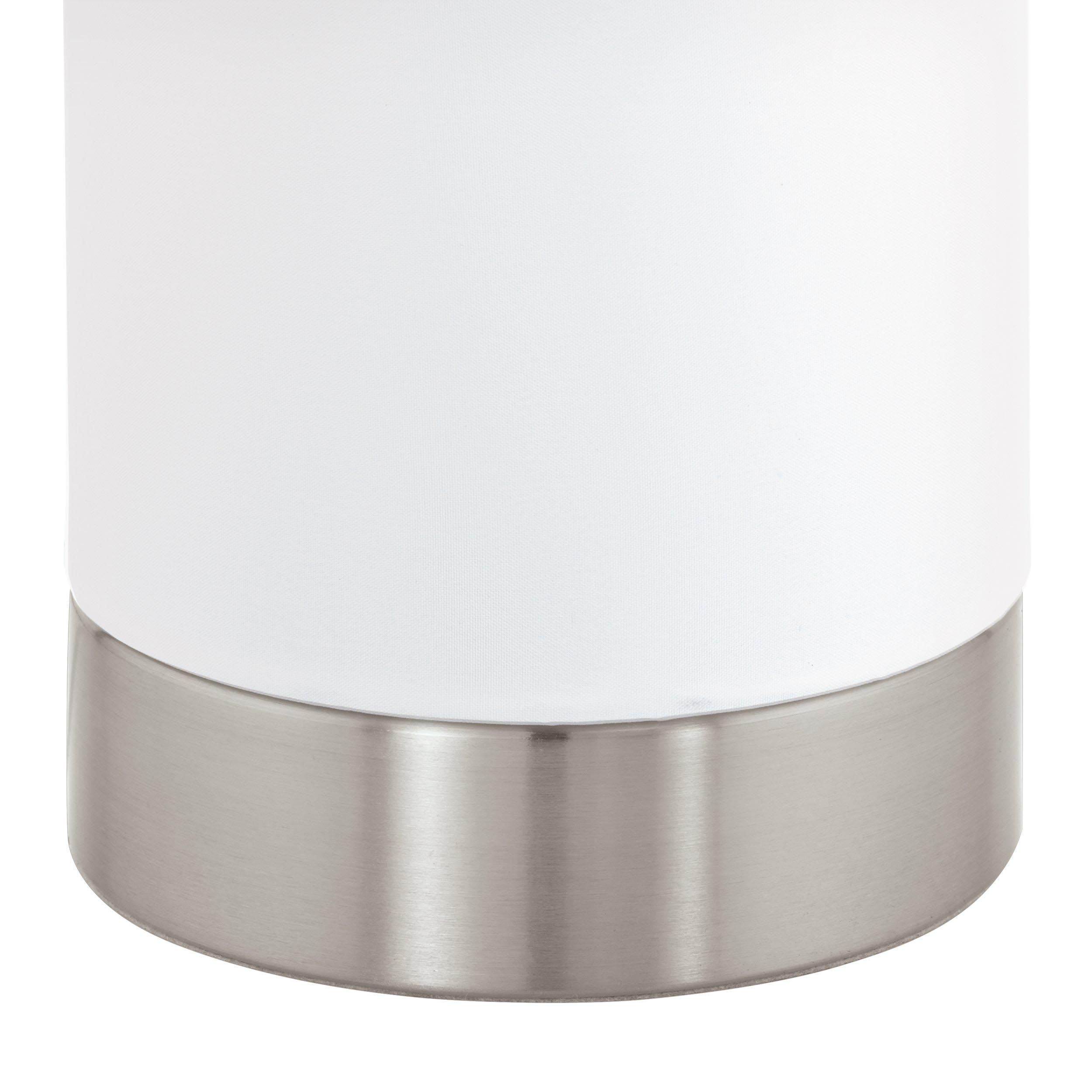 Lampe PASTERI tissu blanc H25,5cm