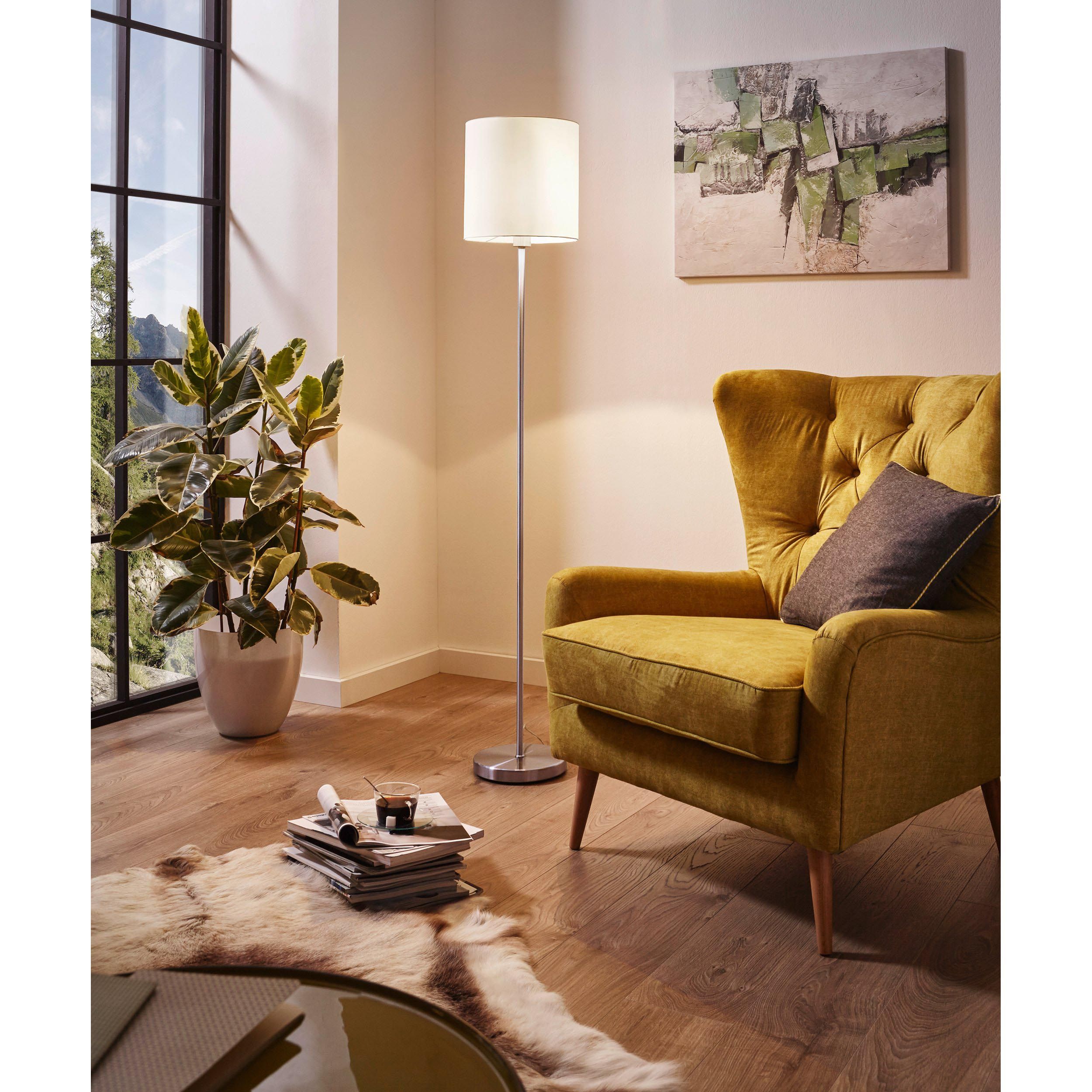 Lampadaire PASTERI blanc H158cm