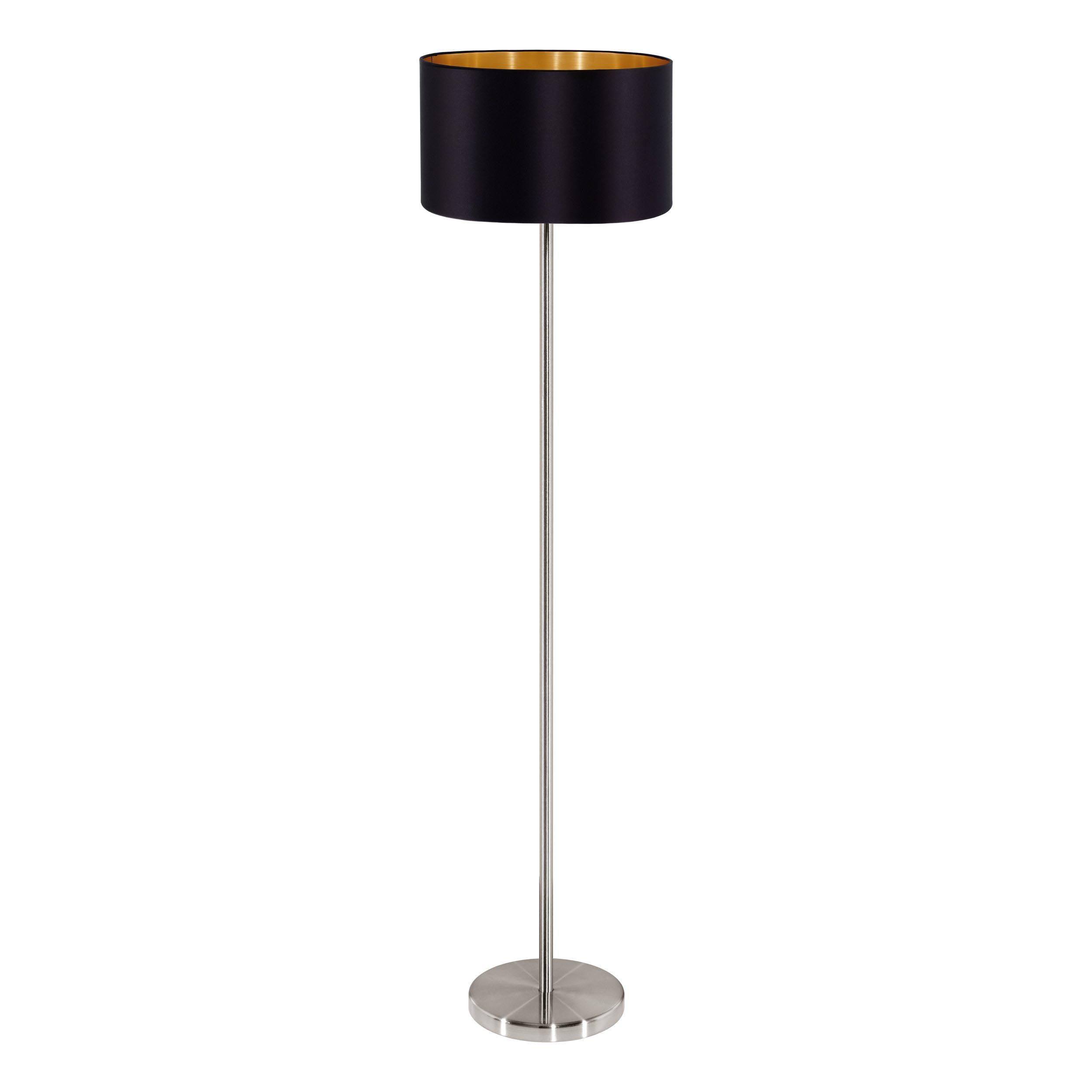 Lampadaire PASTERI gris/noir/doré H151cm