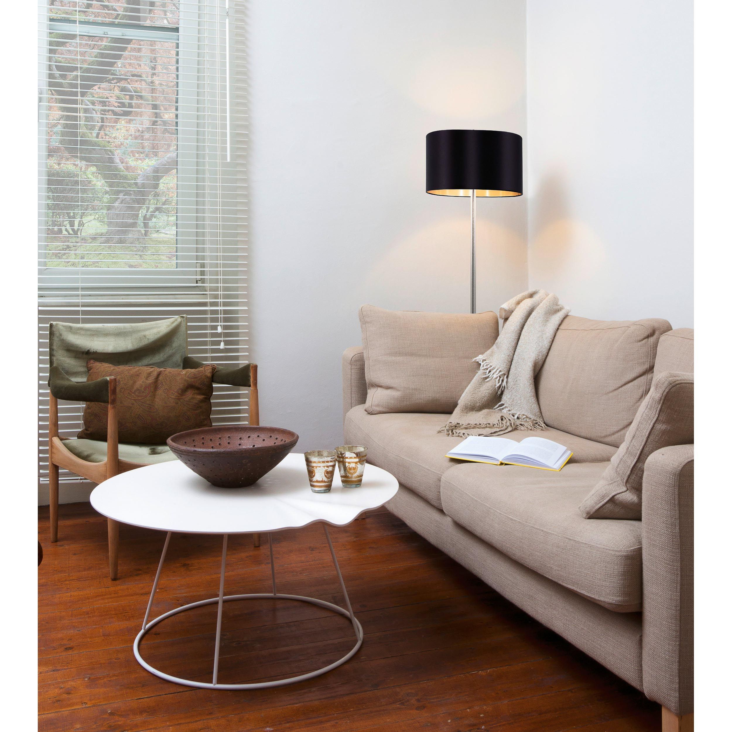 Lampadaire PASTERI gris/noir/doré H151cm