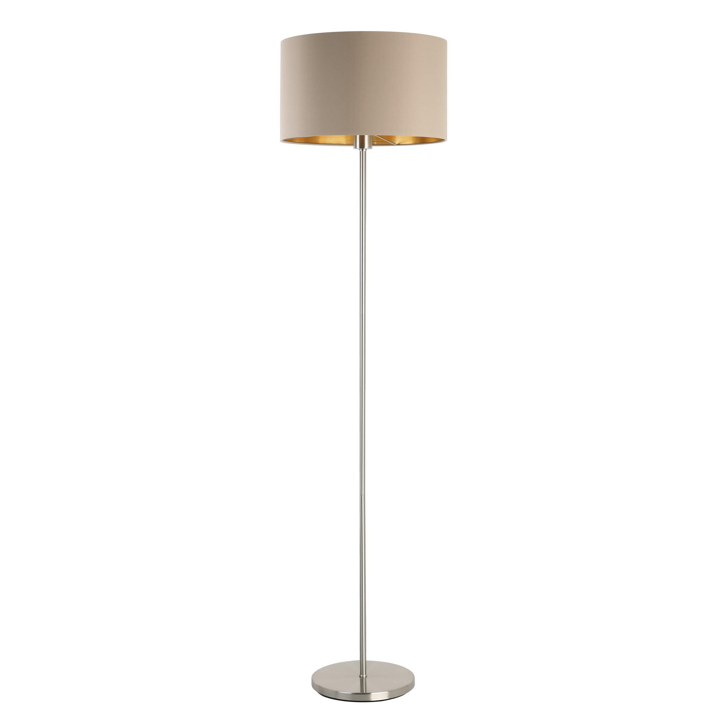 Lampadaire PASTERI gris/taupe/doré H151cm