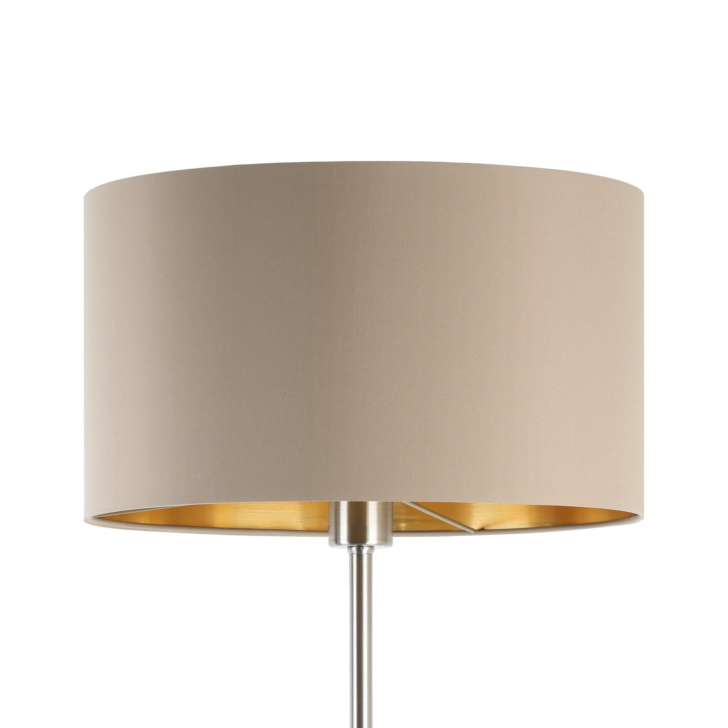 Lampadaire PASTERI gris/taupe/doré H151cm