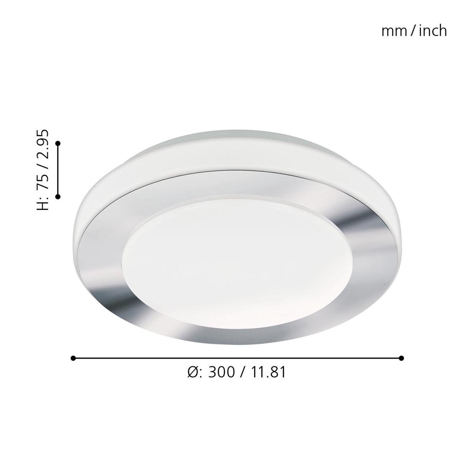 Plafonnier LED CARPI blanc Ø30cm