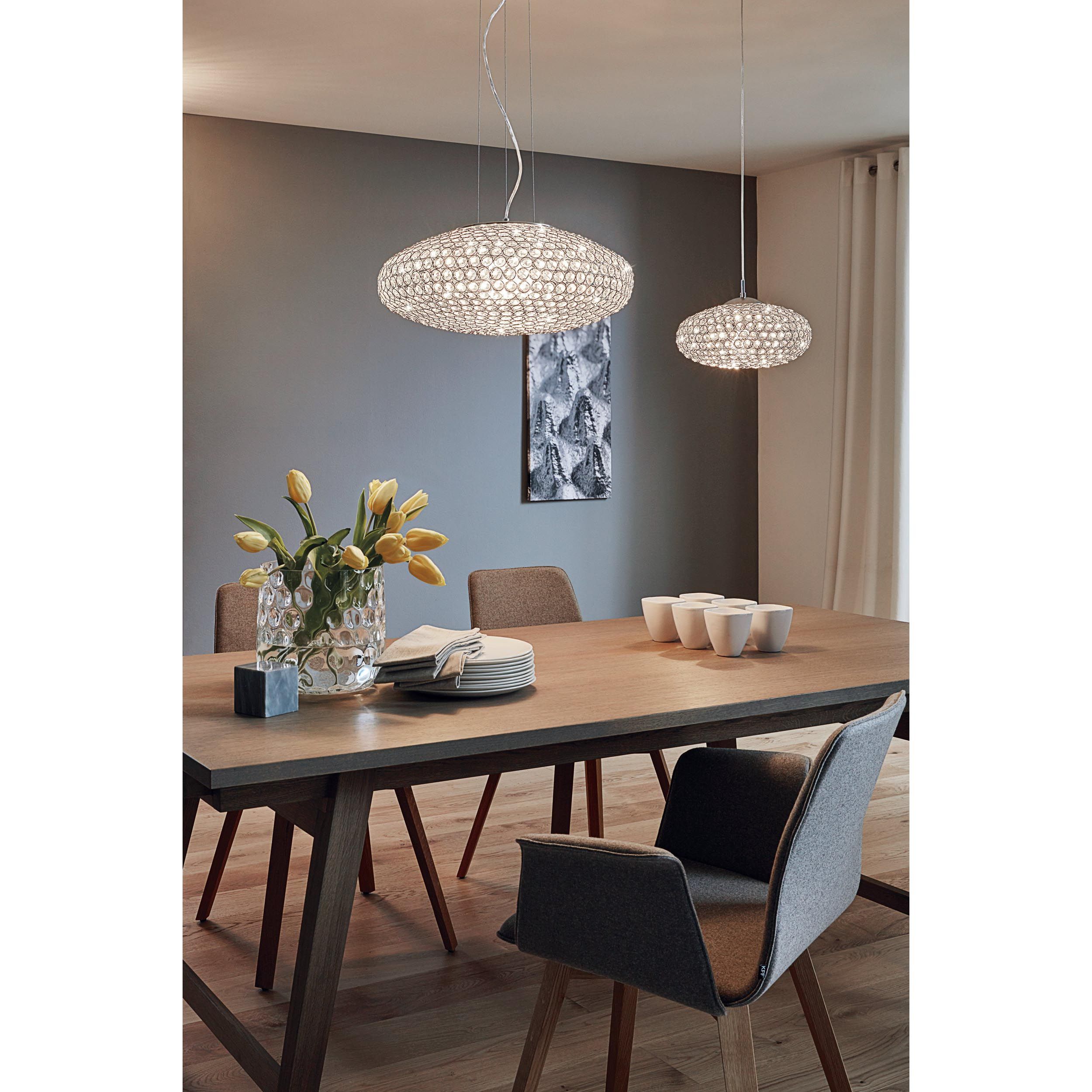 Suspension CLEMENTE transparent Ø35cm