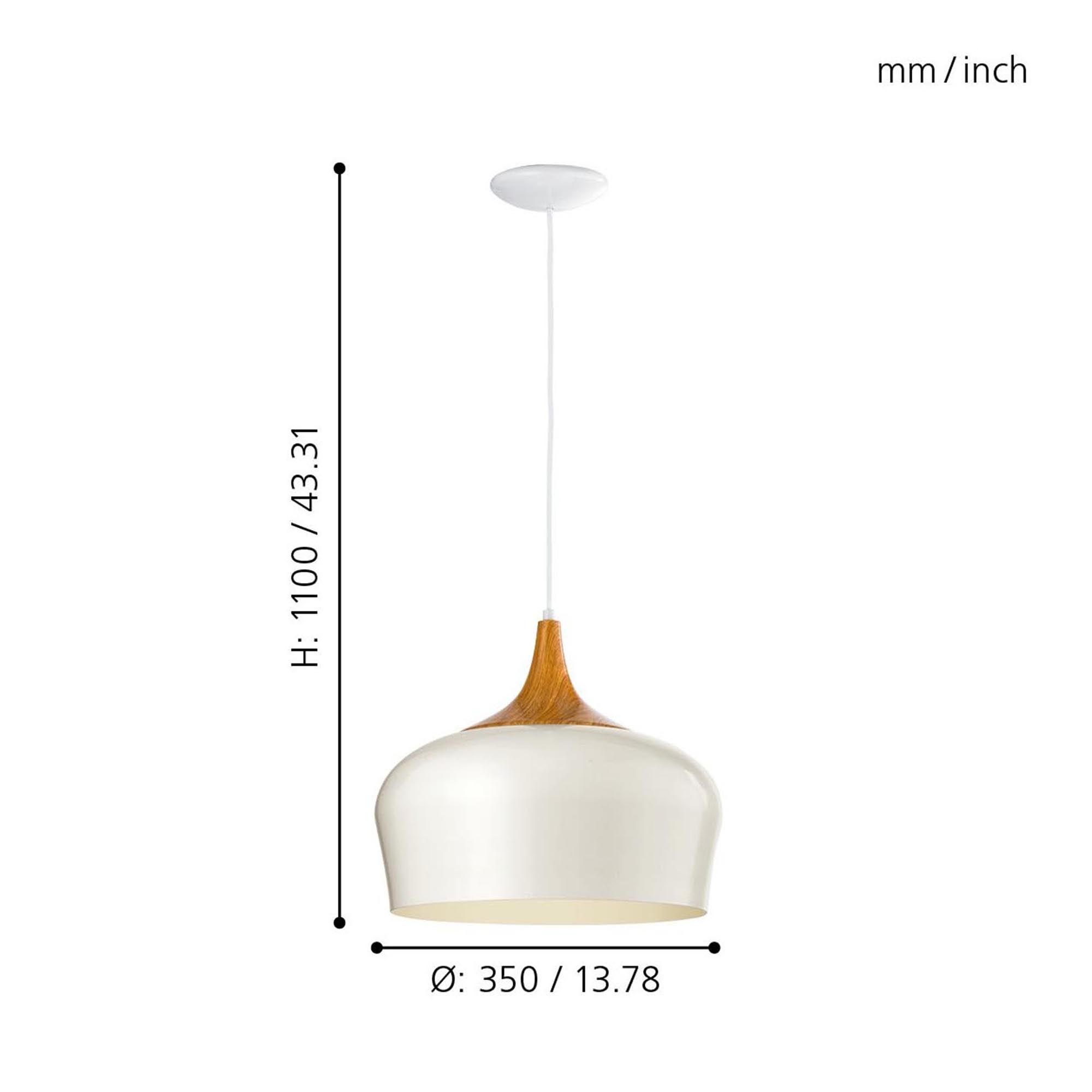 Suspension OBREGON crème Ø35cm