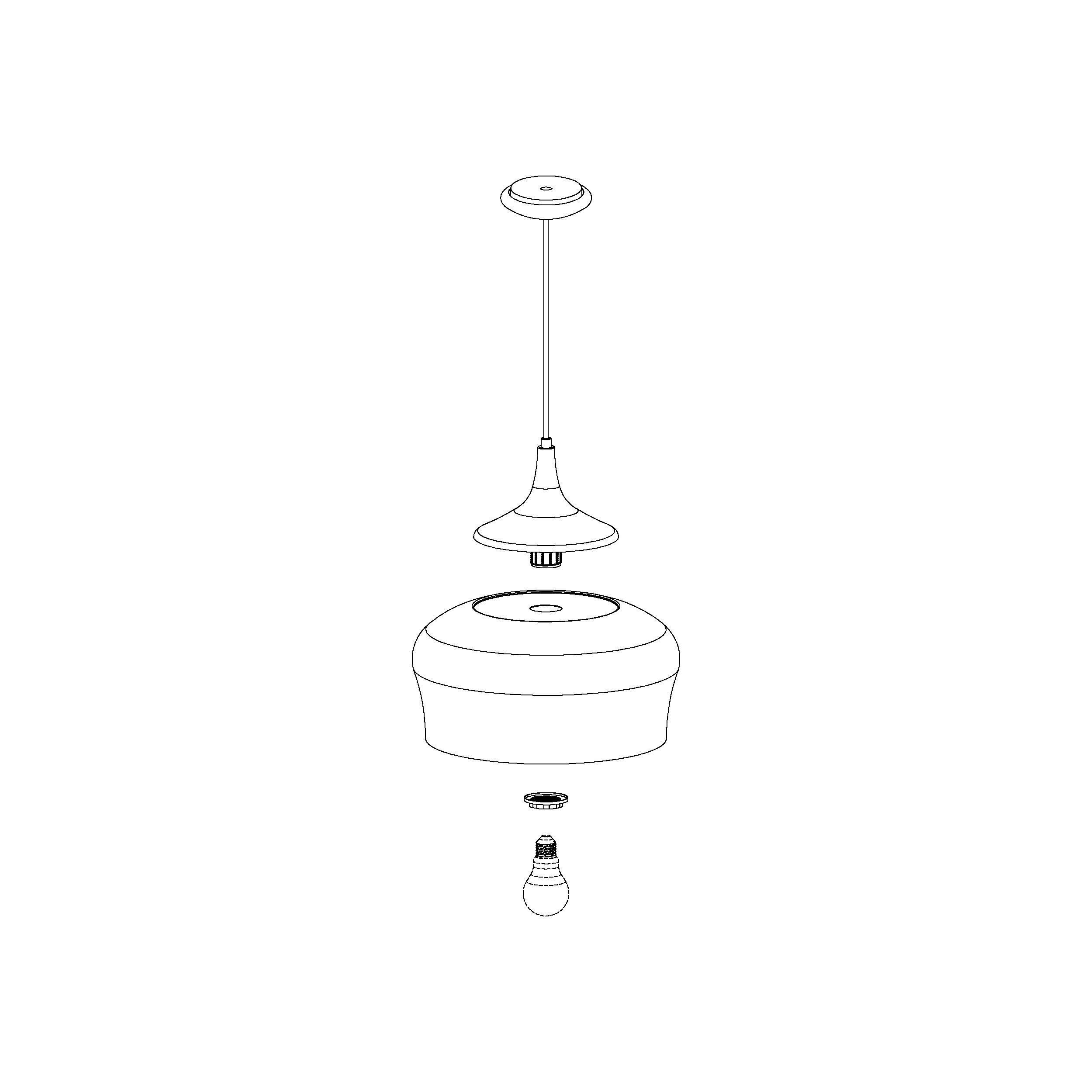 Suspension OBREGON marron Ø35cm