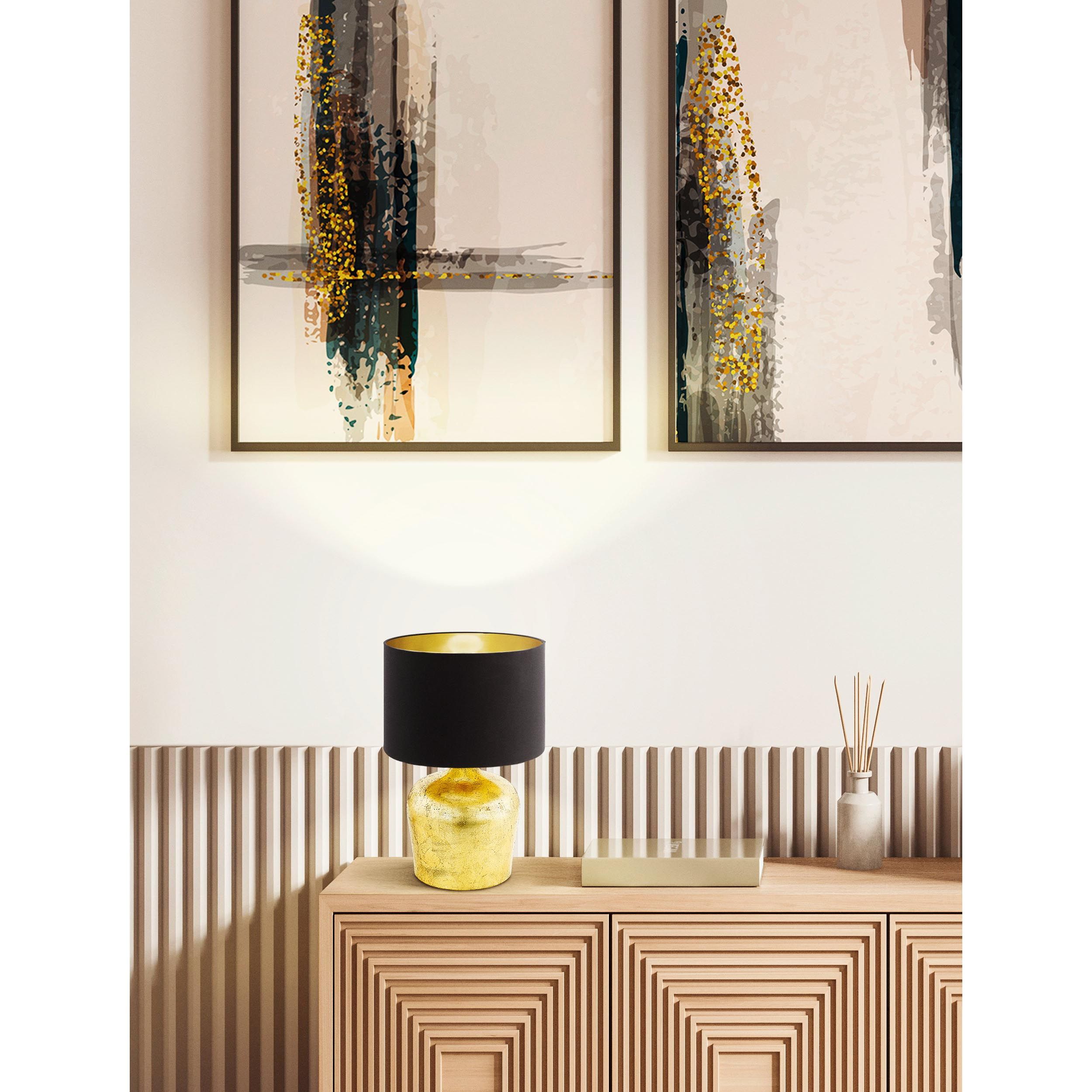 Lampe de table métal doré MANALBA E27 1X60W