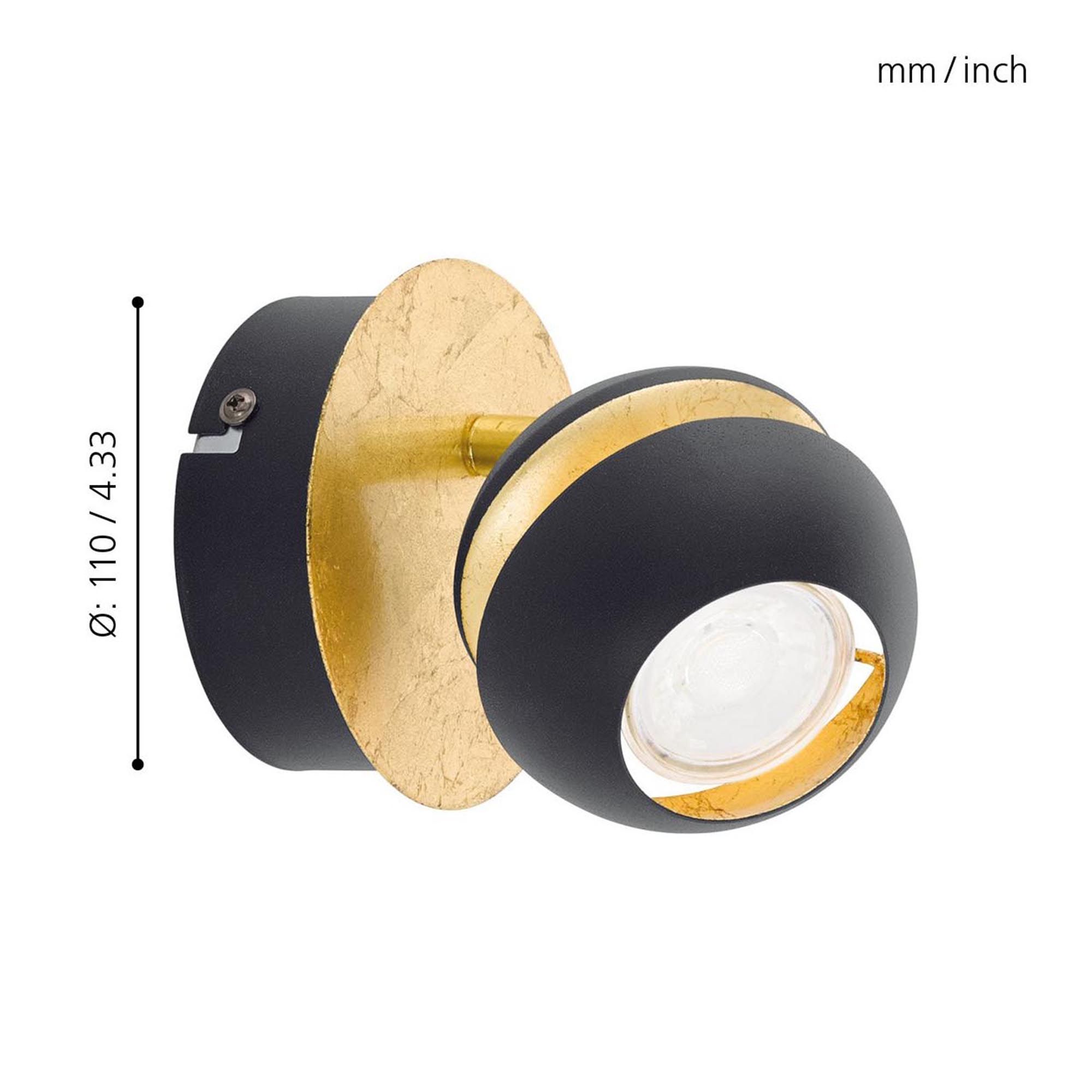 Spot NOCITO noir Ø11cm