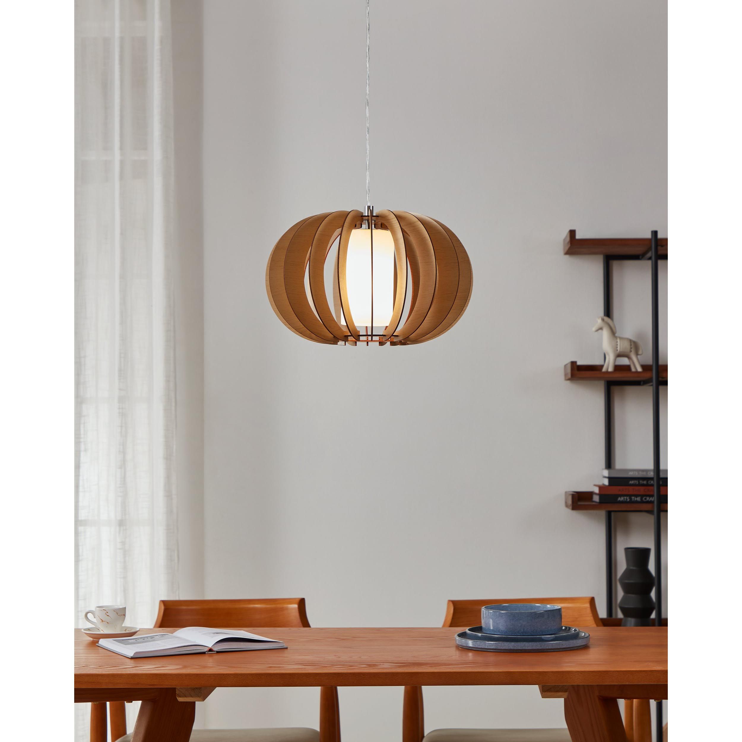 Suspension STELLATO 1 bois/naturel Ø40cm