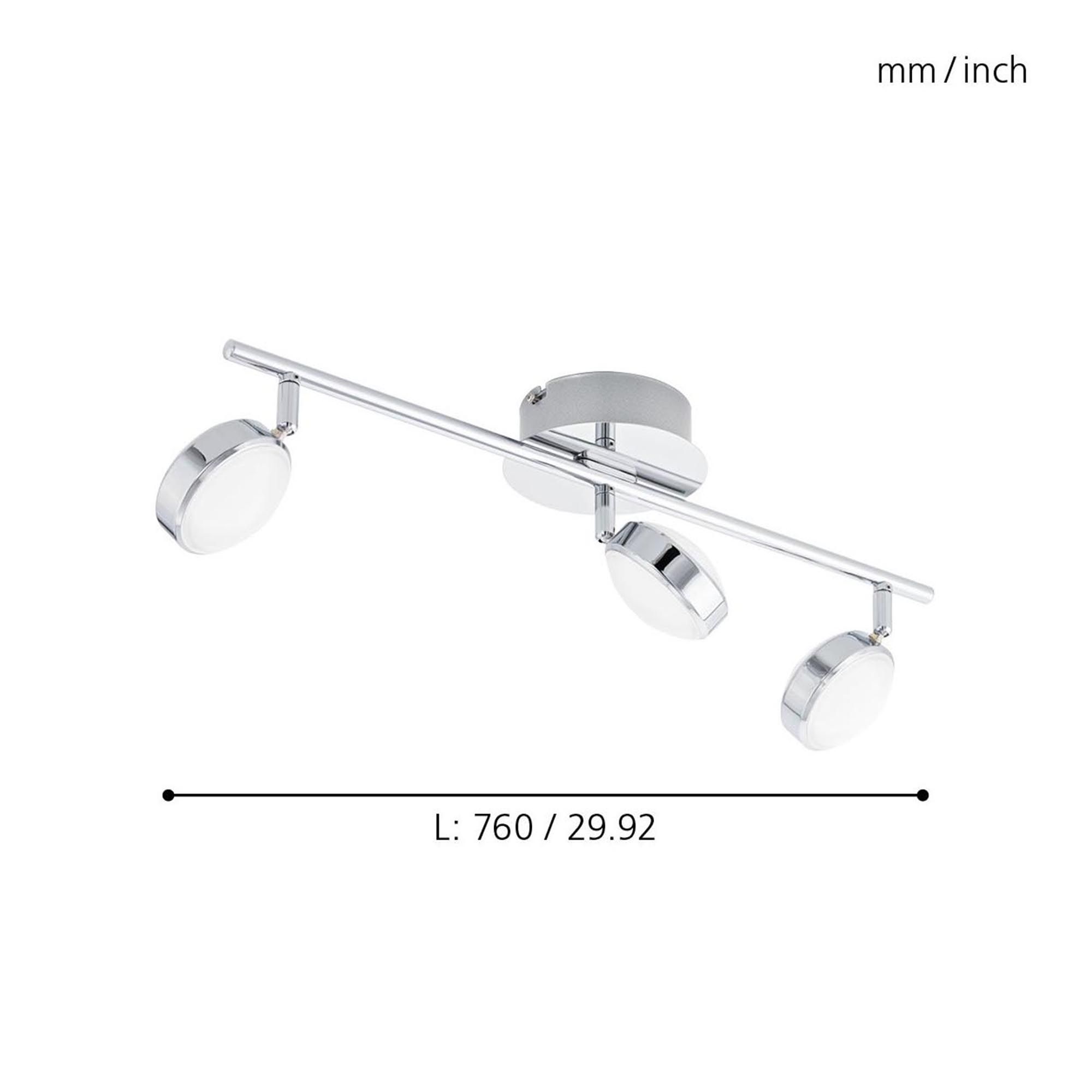 Réglette LED SALTO argenté L56cm