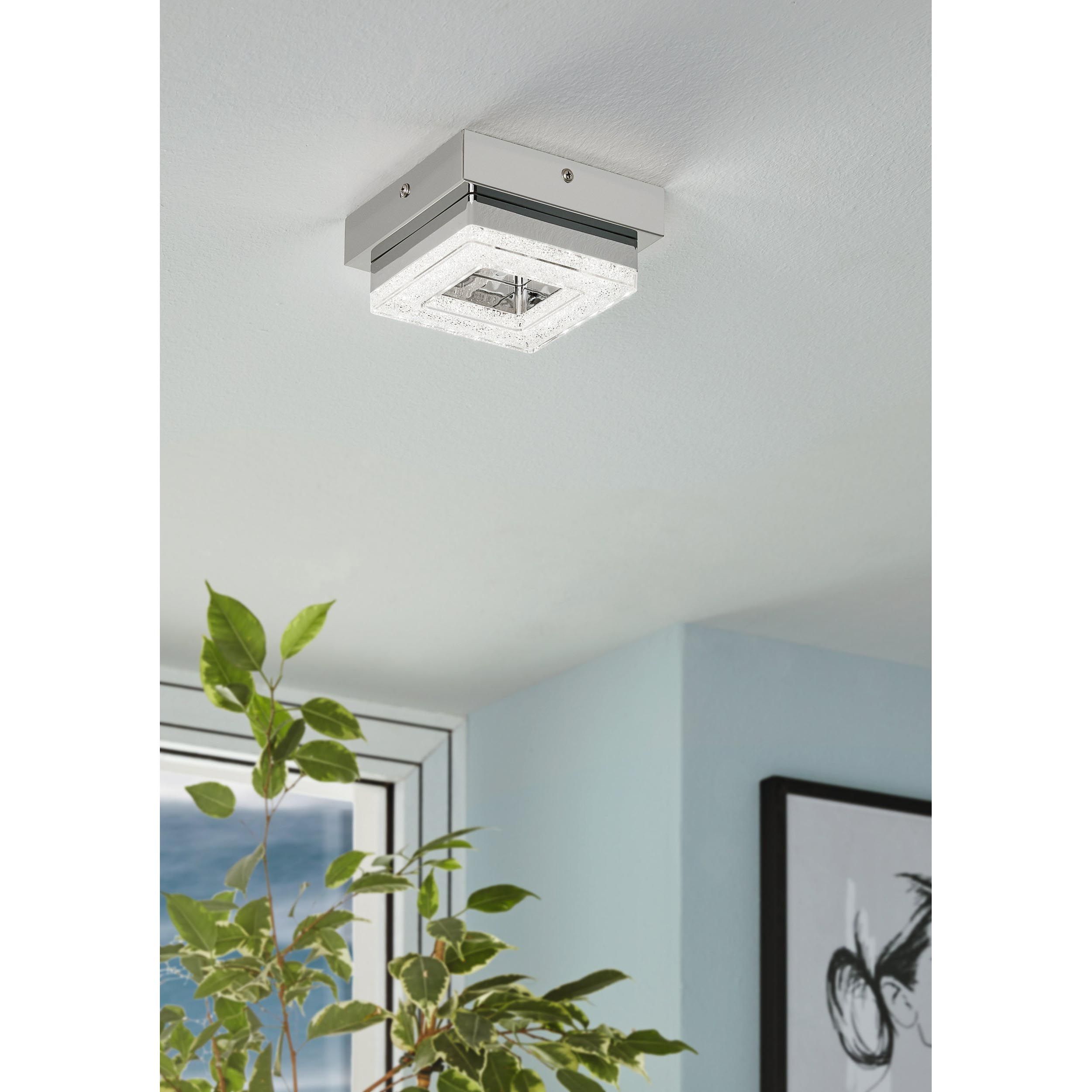 Plafonnier LED FRADELO argenté L14cm