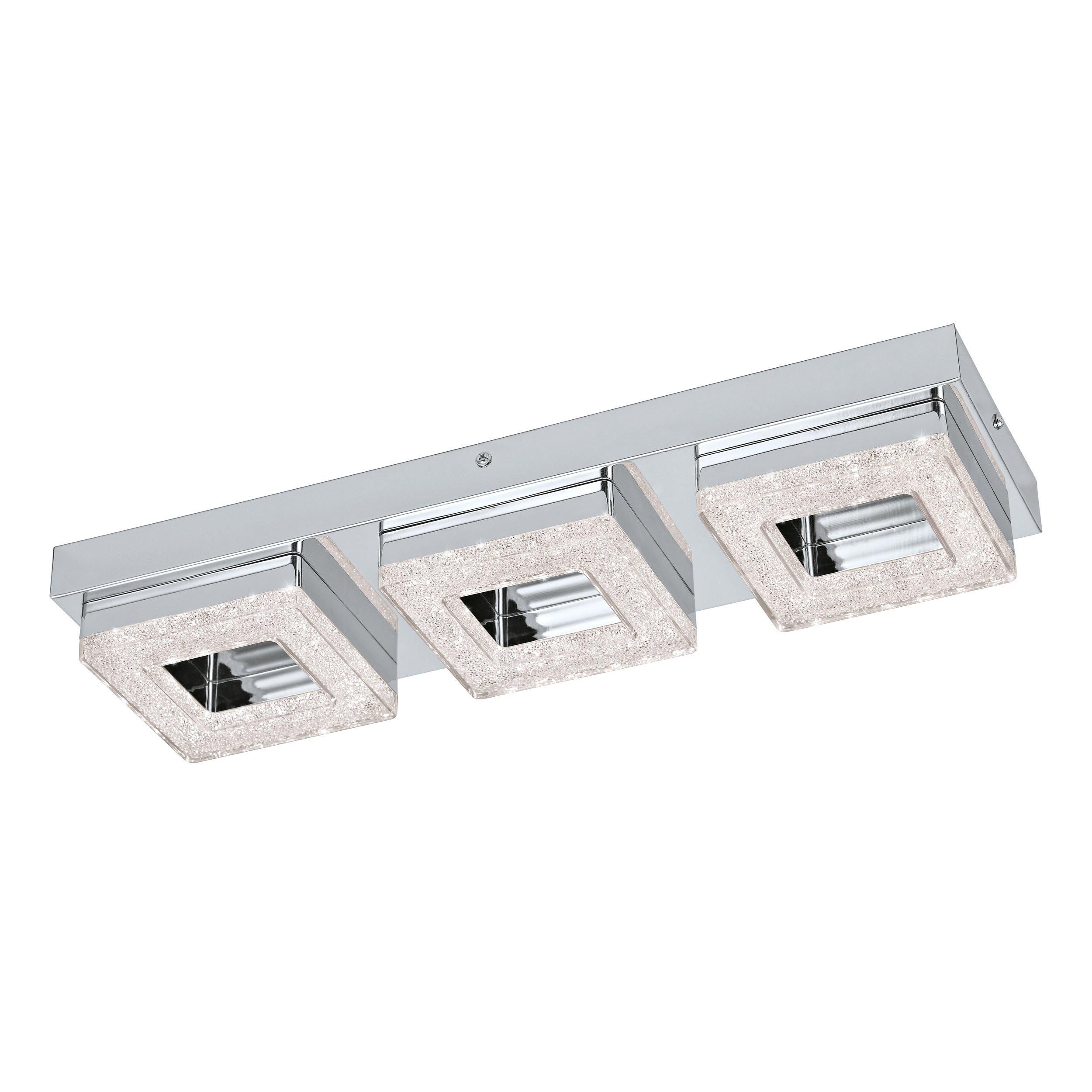 Plafonnier LED FRADELO argenté L46cm