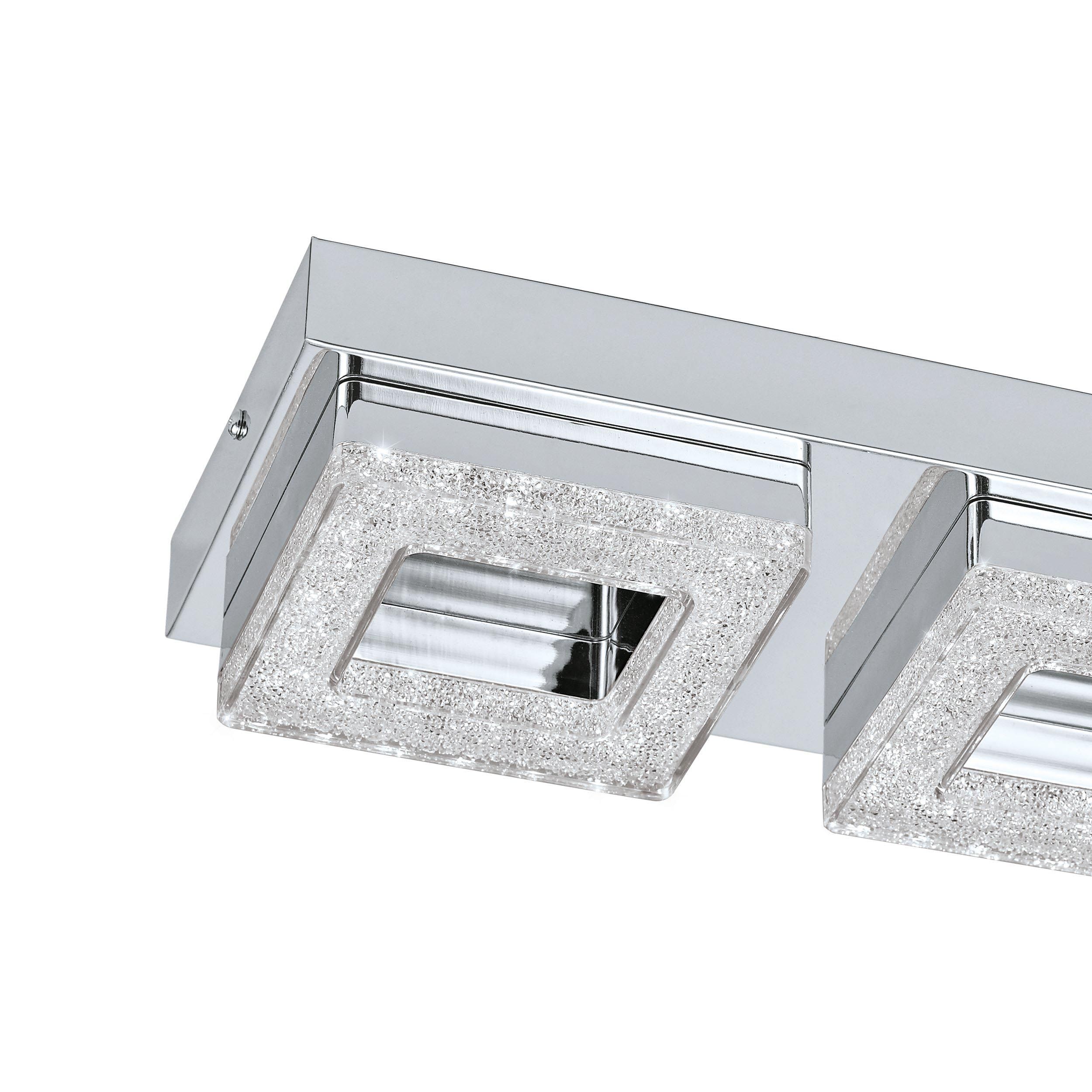 Plafonnier LED FRADELO argenté L46cm