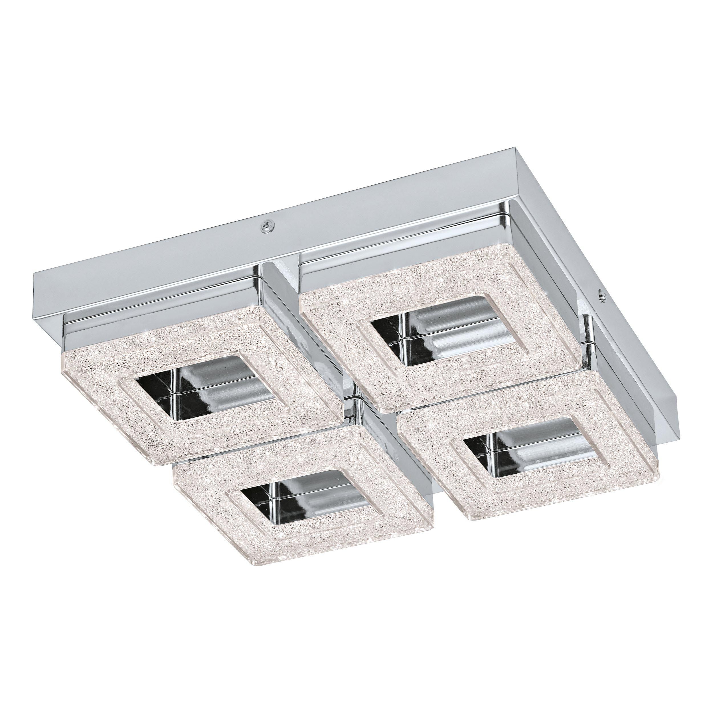 Plafonnier LED FRADELO argenté L14cm