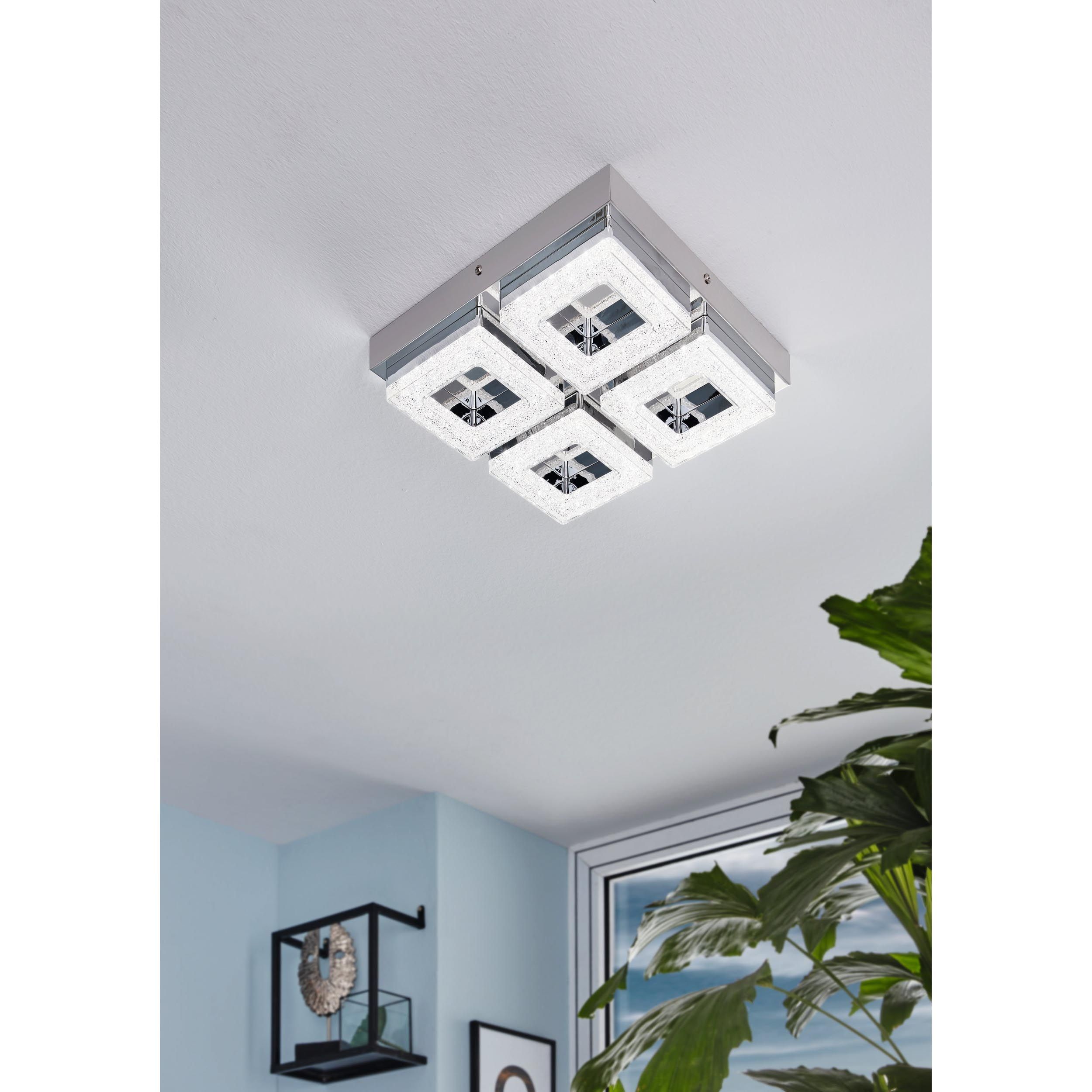 Plafonnier LED FRADELO argenté L14cm