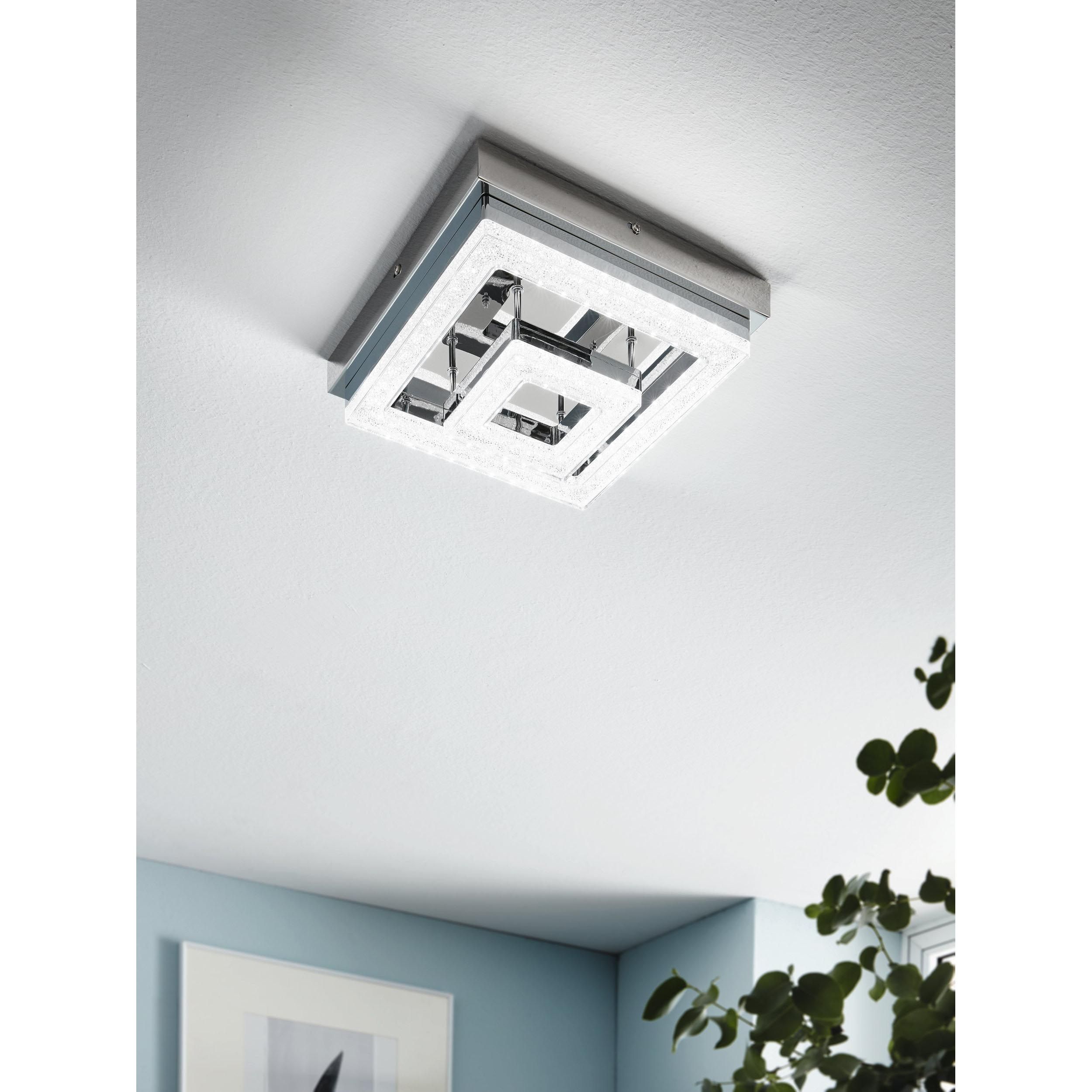 Plafonnier LED FRADELO argenté L26cm
