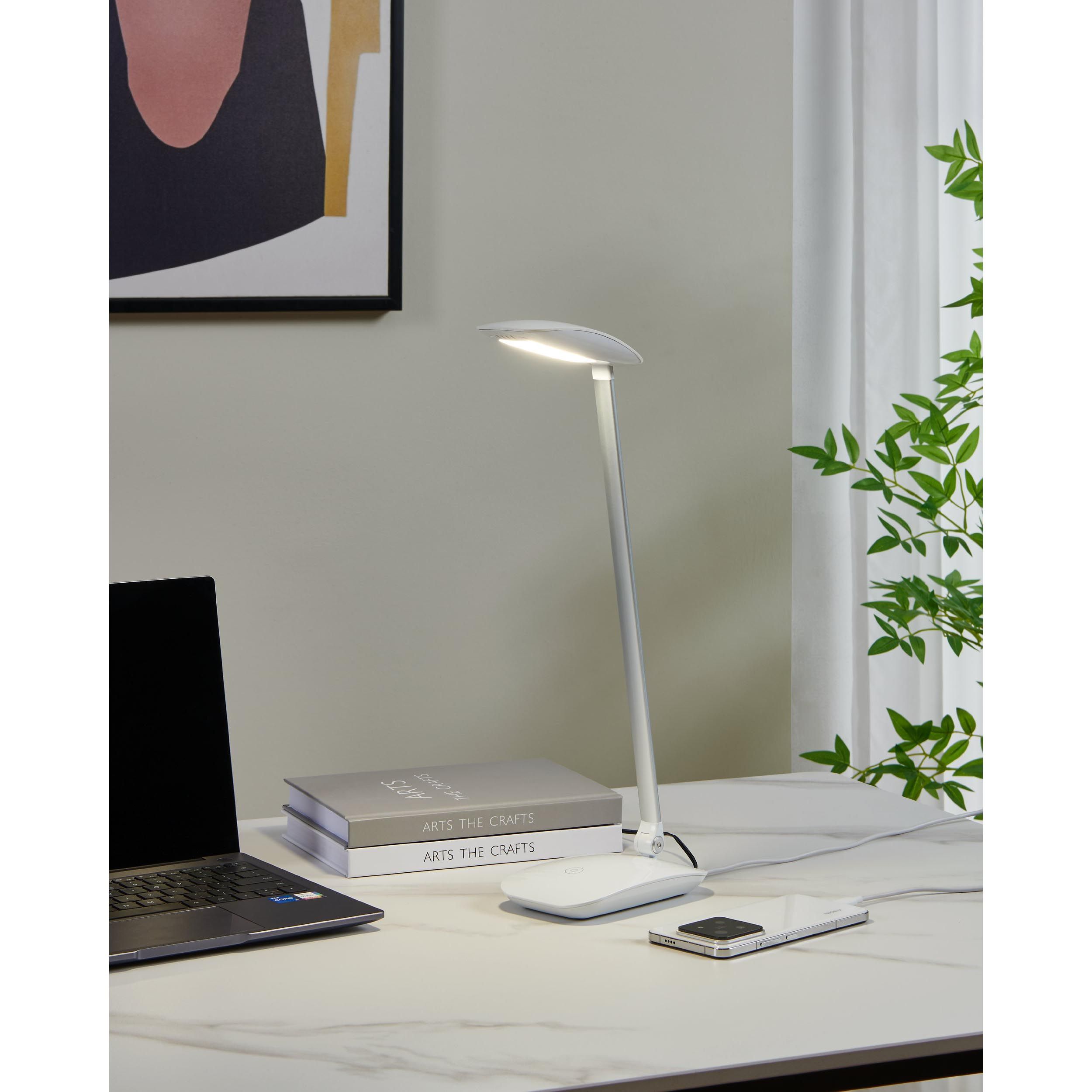 Lampe à poser LED CAJERO blanc H50cm