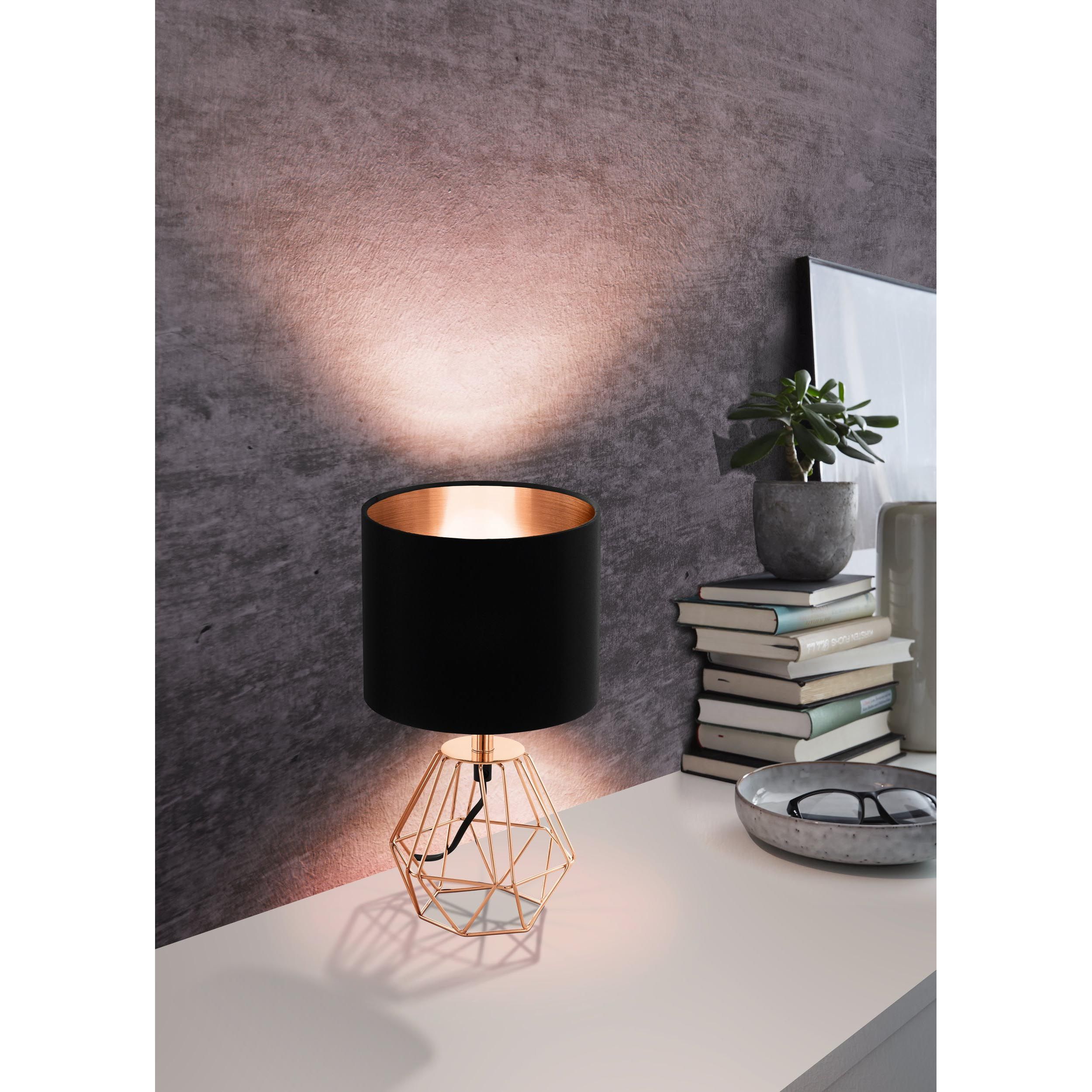 Lampe CARLTON 2 cuivre H30,5cm