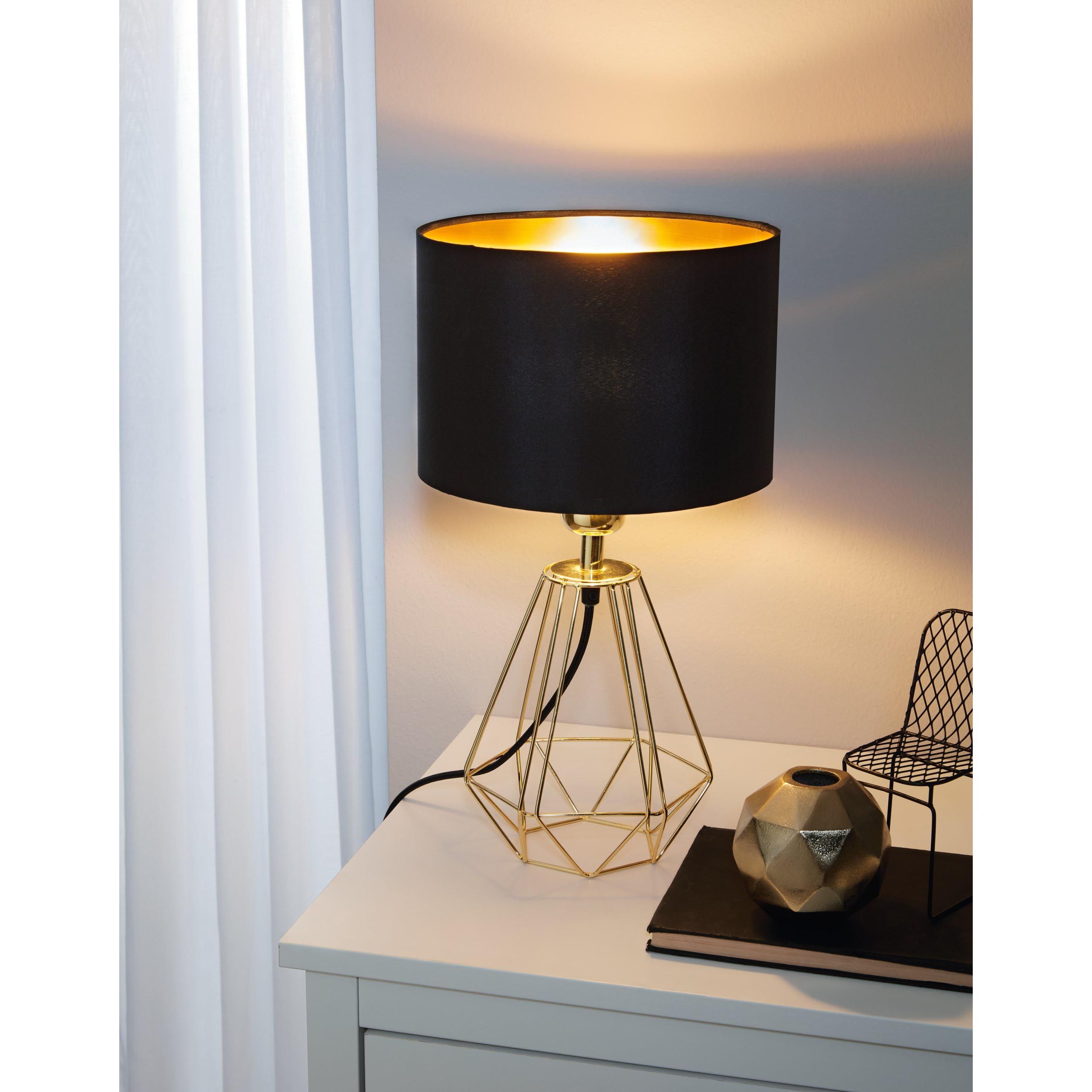 Lampe CARLTON 2 laiton H30,5cm
